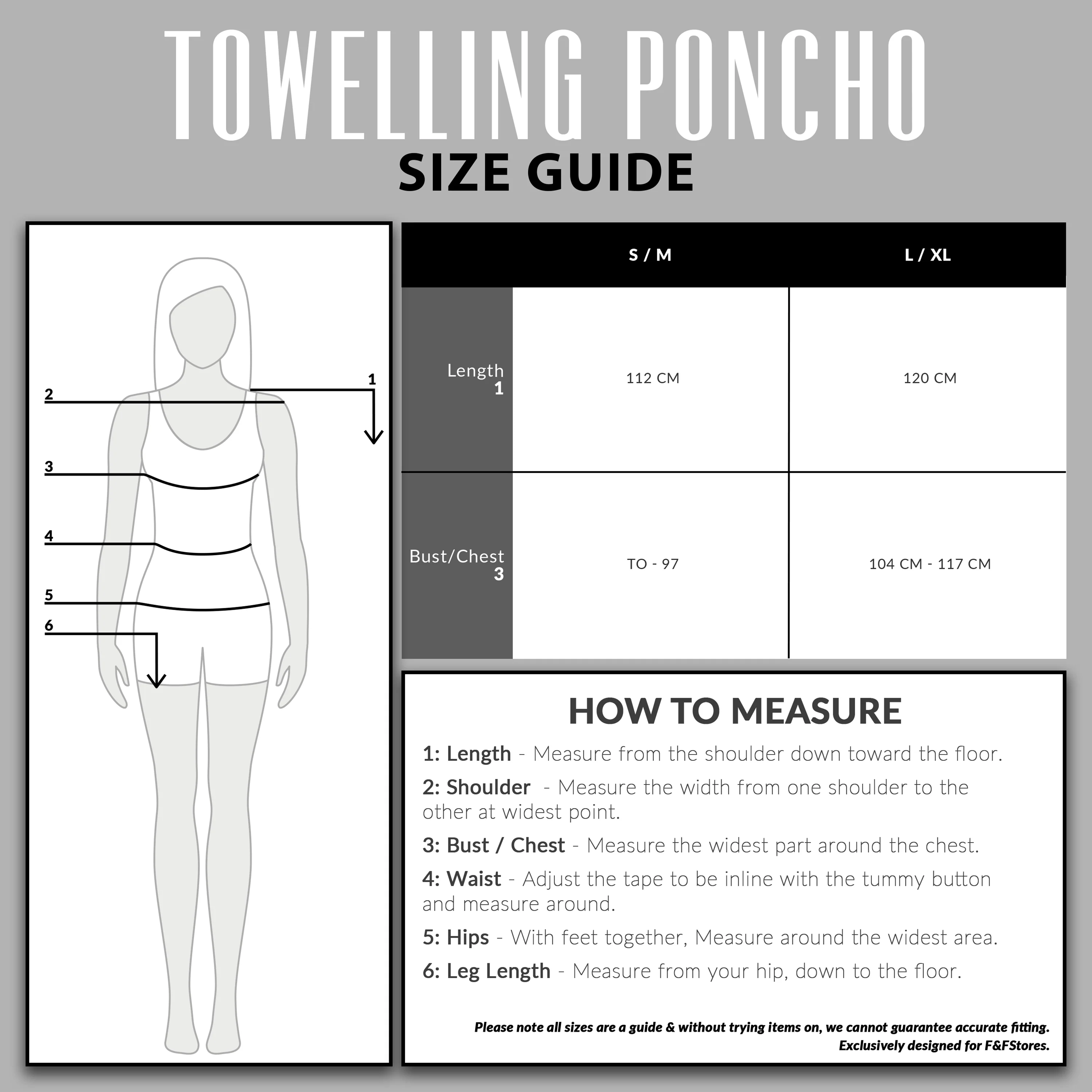 CityComfort Adults Hooded Towel Poncho Hooded Terry Towelling Poncho - Image 7