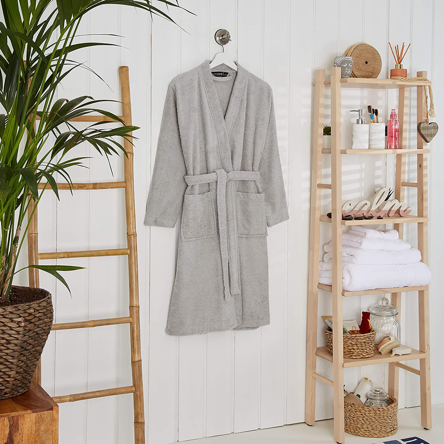 CityComfort Bath Robes for Women Cotton Towelling Dressing Gown - Image 13