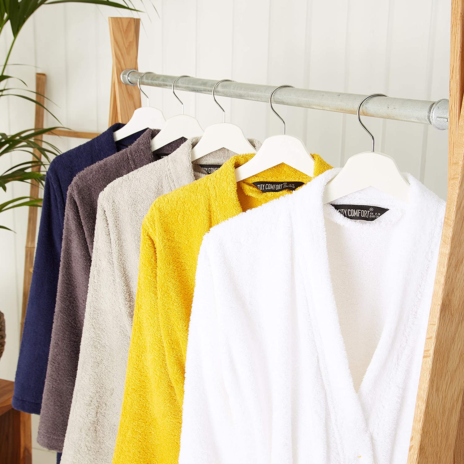 CityComfort Bath Robes for Women Cotton Towelling Dressing Gown - Image 18