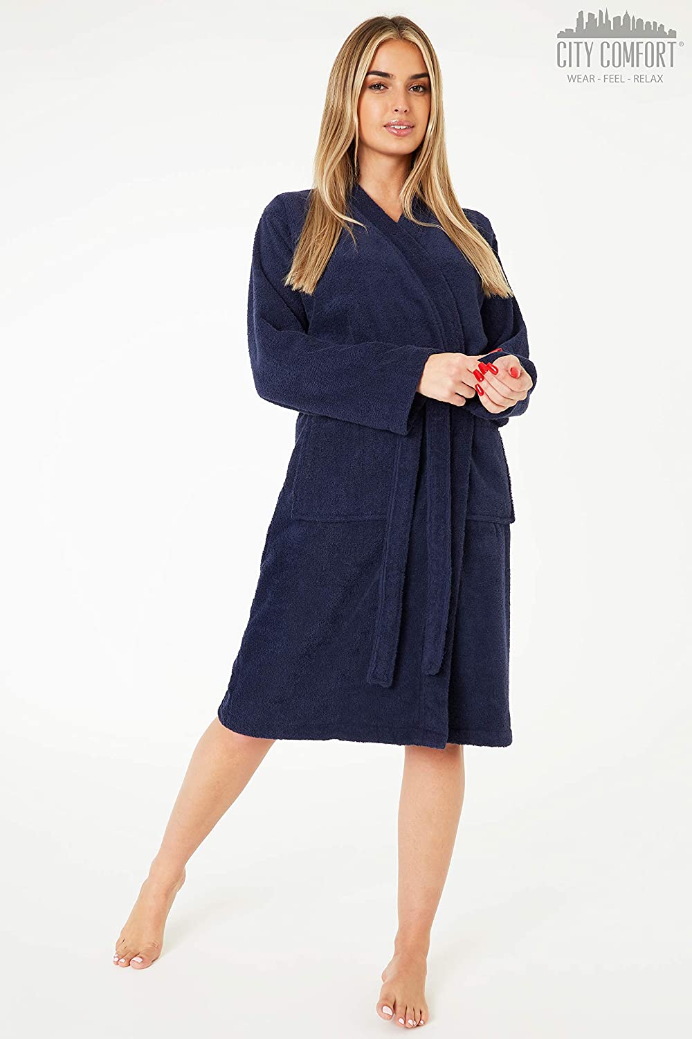 CityComfort Bath Robes for Women Cotton Towelling Dressing Gown - Image 19