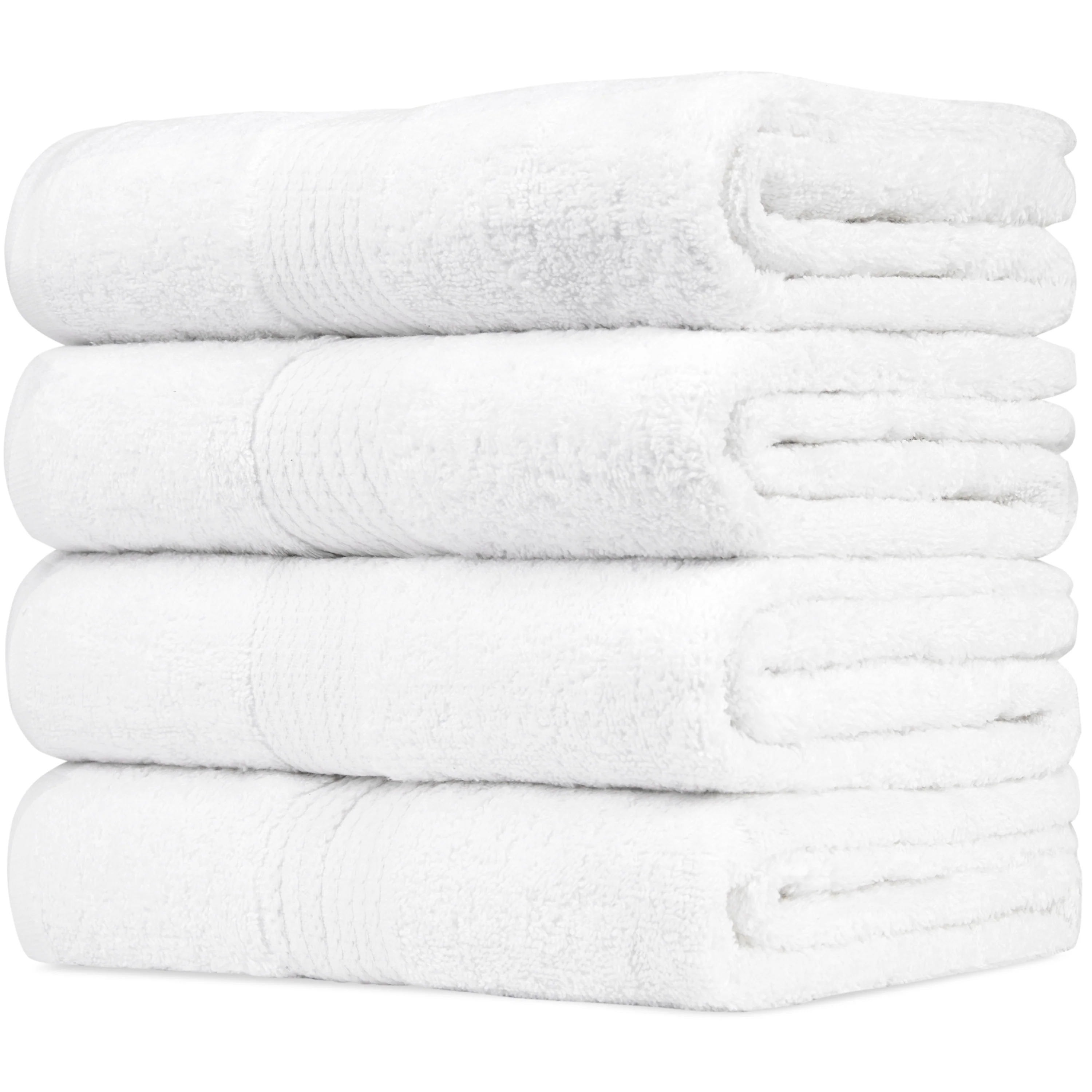 CityComfort Bath Towels Set of 4 100% Cotton 550 GSM 75x135cm Highly Absorbent Fluffy Bathroom Towels Household Essentials - Image 25