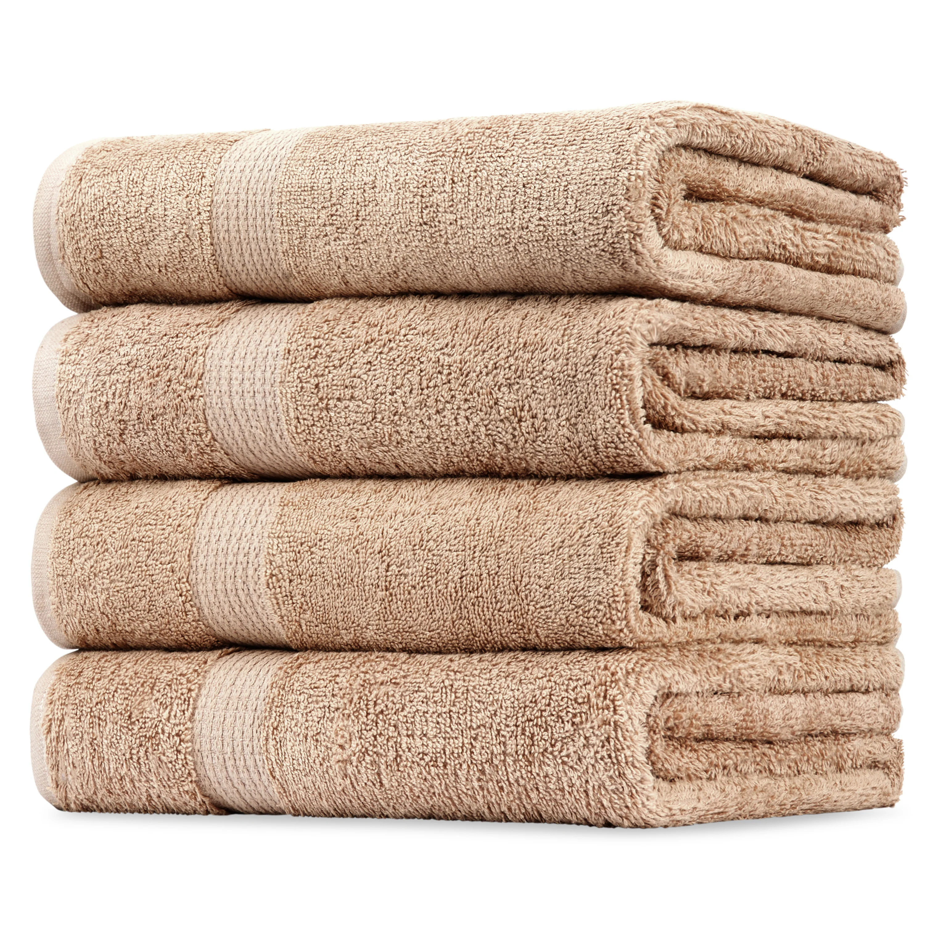 CityComfort Bath Towels Set of 4 100% Cotton 550 GSM 75x135cm Highly Absorbent Fluffy Bathroom Towels Household Essentials - Image 7