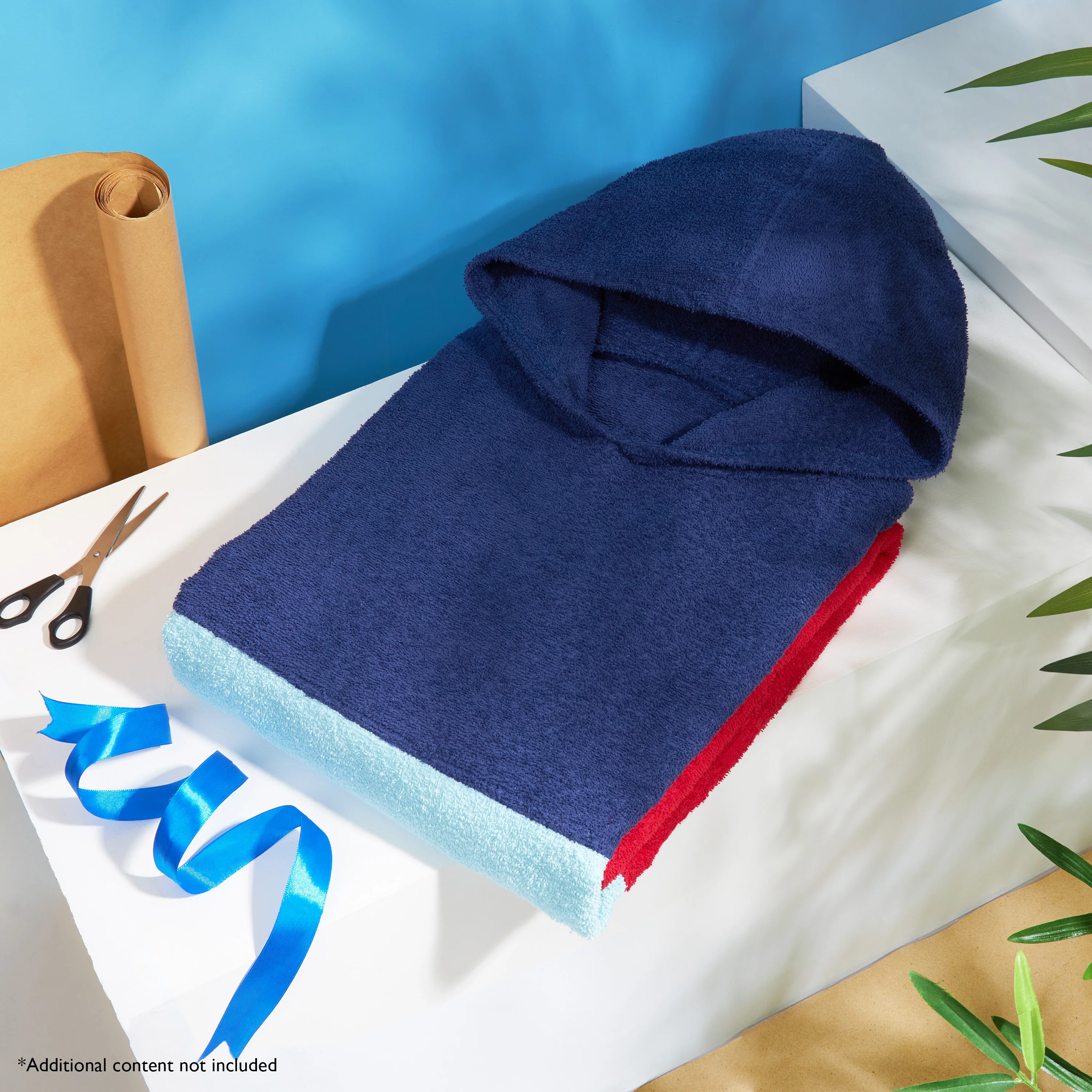 CityComfort Beach Towel with Hood for Adults Teens Surf Poncho Absorbent Cotton Soft - Image 2