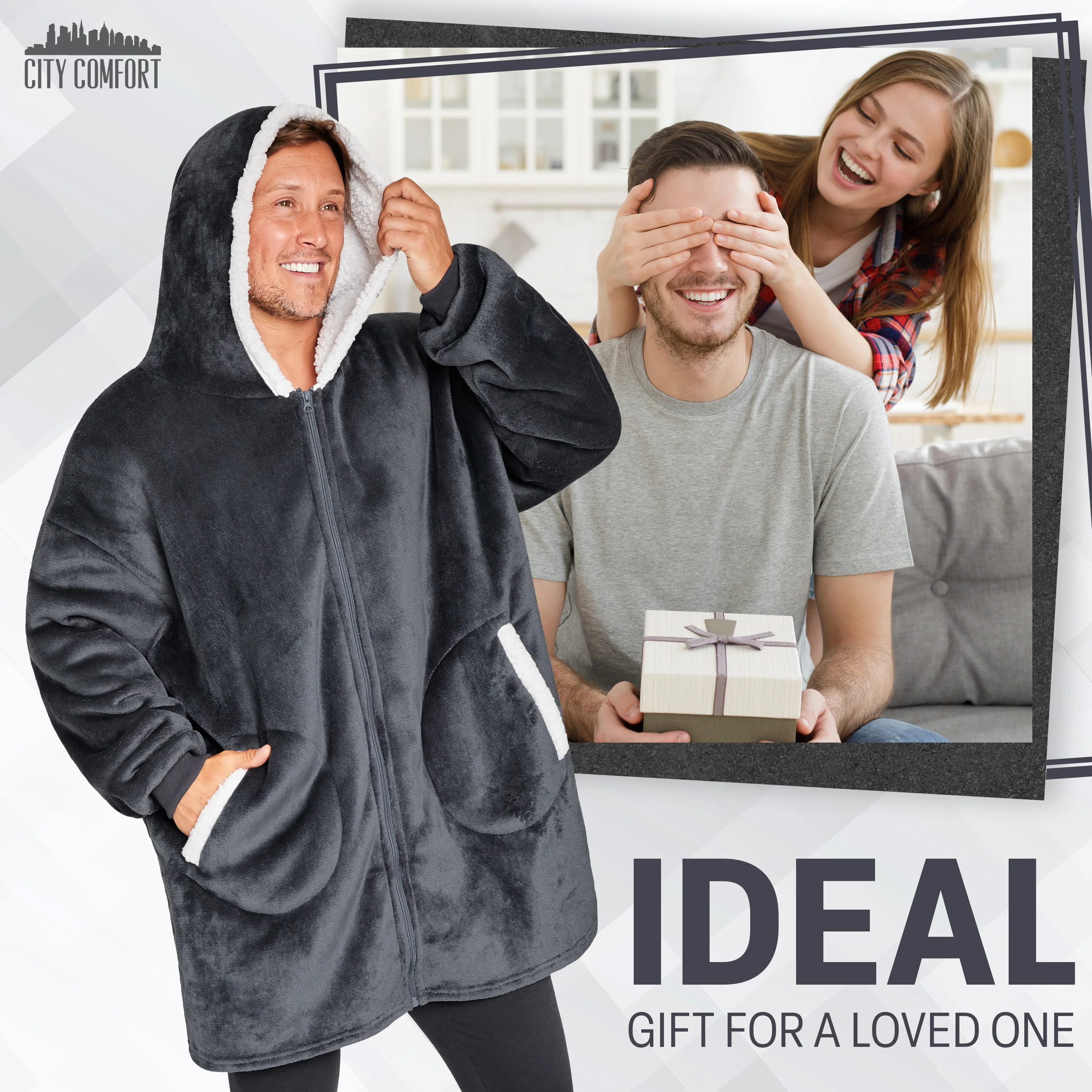 CityComfort Blanket Hoodie for Adults and Teenagers - Image 15
