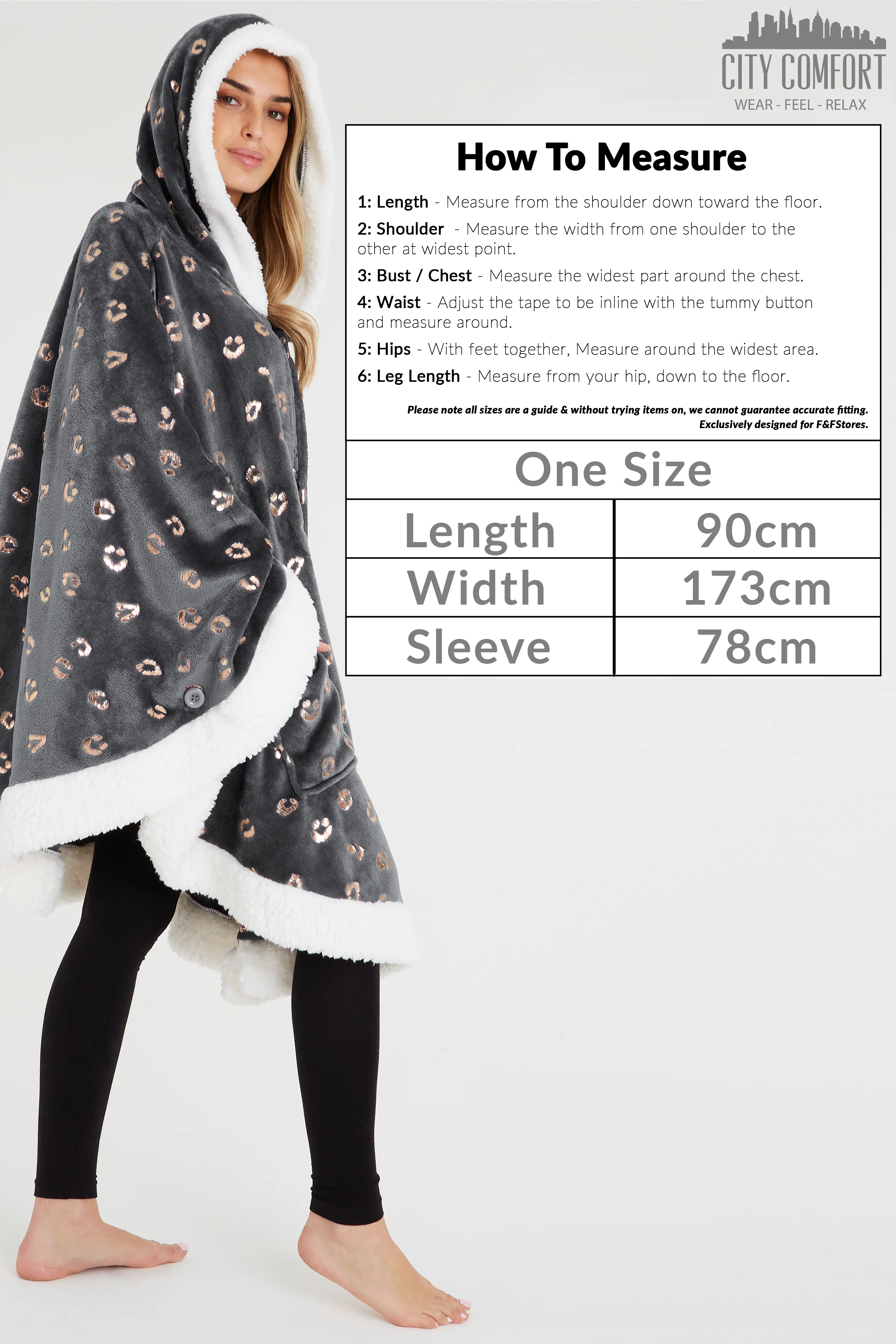 CityComfort Blanket Hoodie For Women Snuggle Sherpa Oversized Hoodie Blanket - Image 32