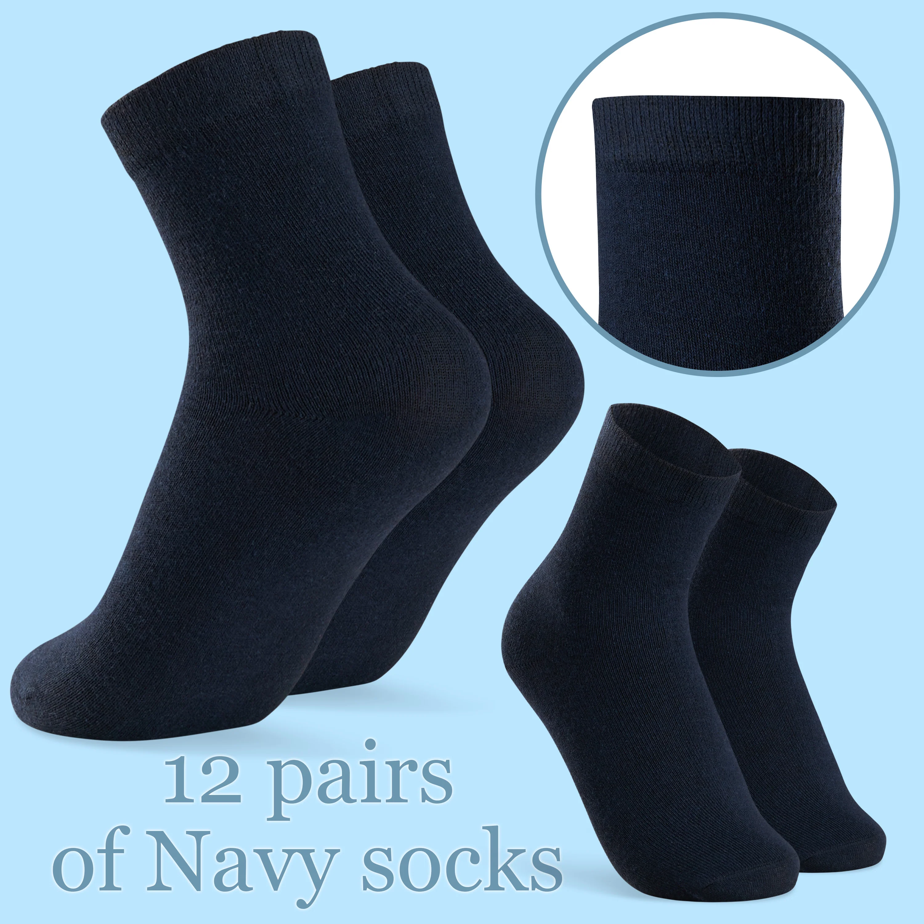 CityComfort Boys Calf Socks - Pack of 12 - Image 18