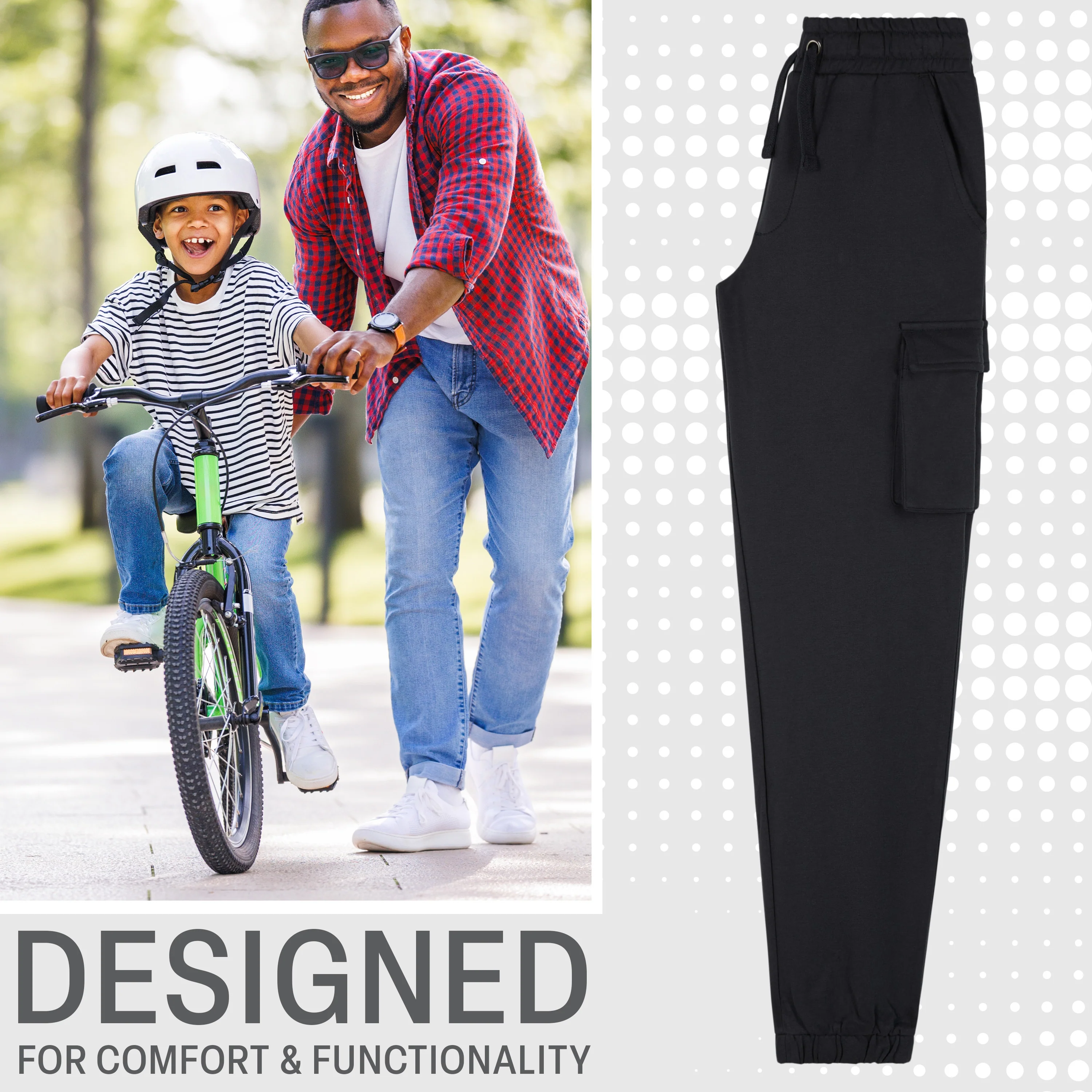 CityComfort Boys Cargo Joggers with 4 Pockets Comfy Casual Stylish Sweatpants - Gifts for Him - Image 16