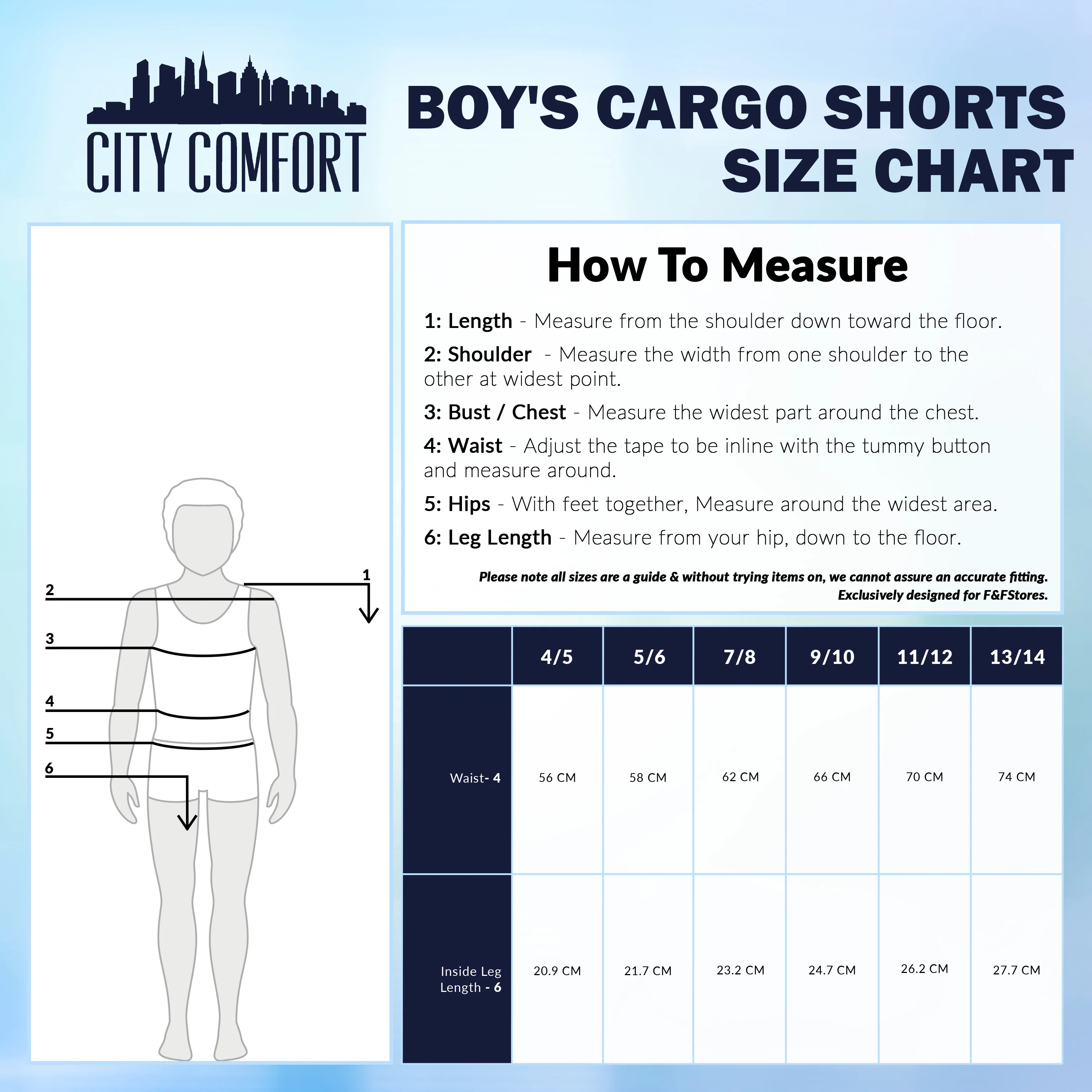 CityComfort Boys Cargo Shorts with Pockets, Breathable Cotton Summer Shorts - Image 6