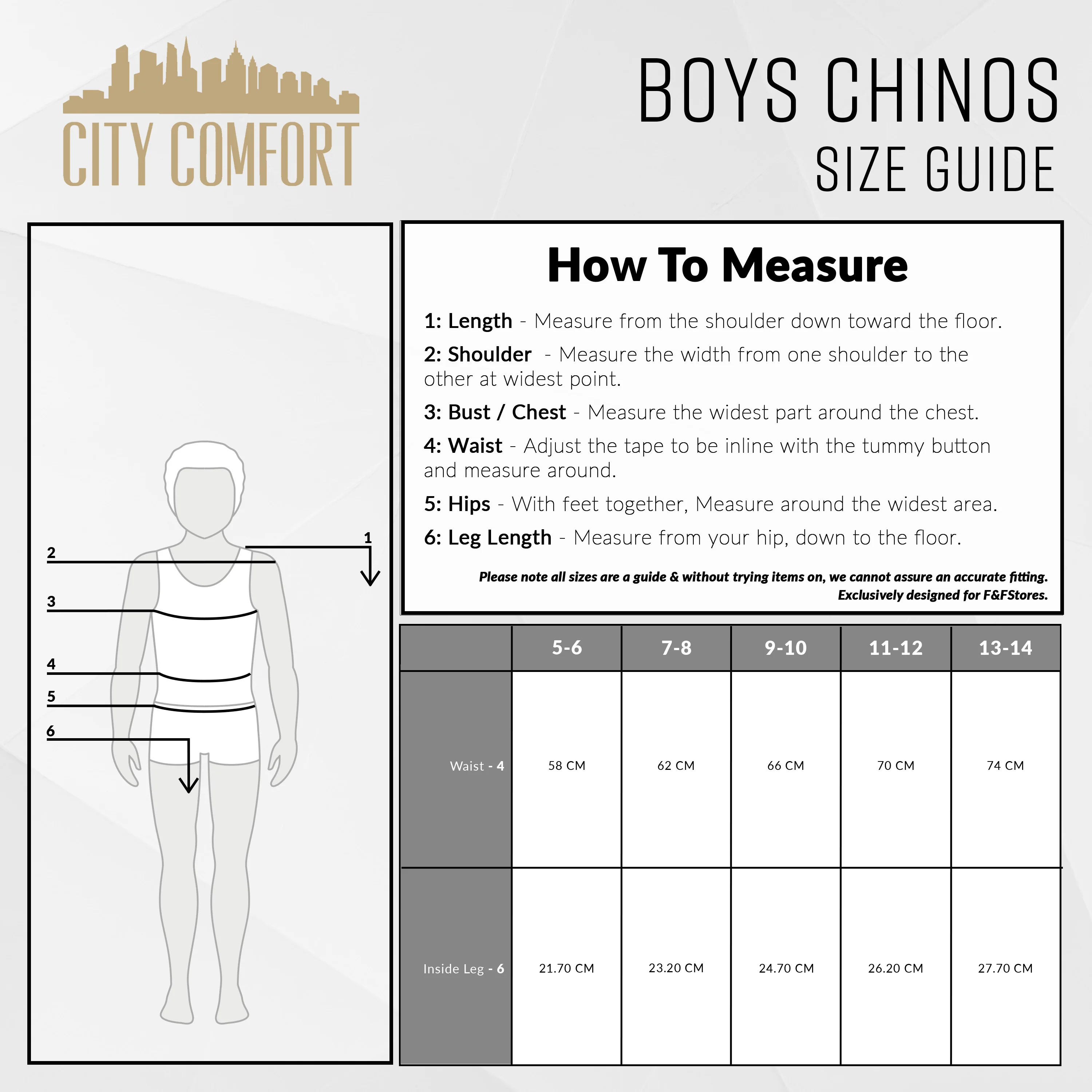 CityComfort Boys Chino Trousers with Front and Back Pockets, Adjustable Waist - Image 12