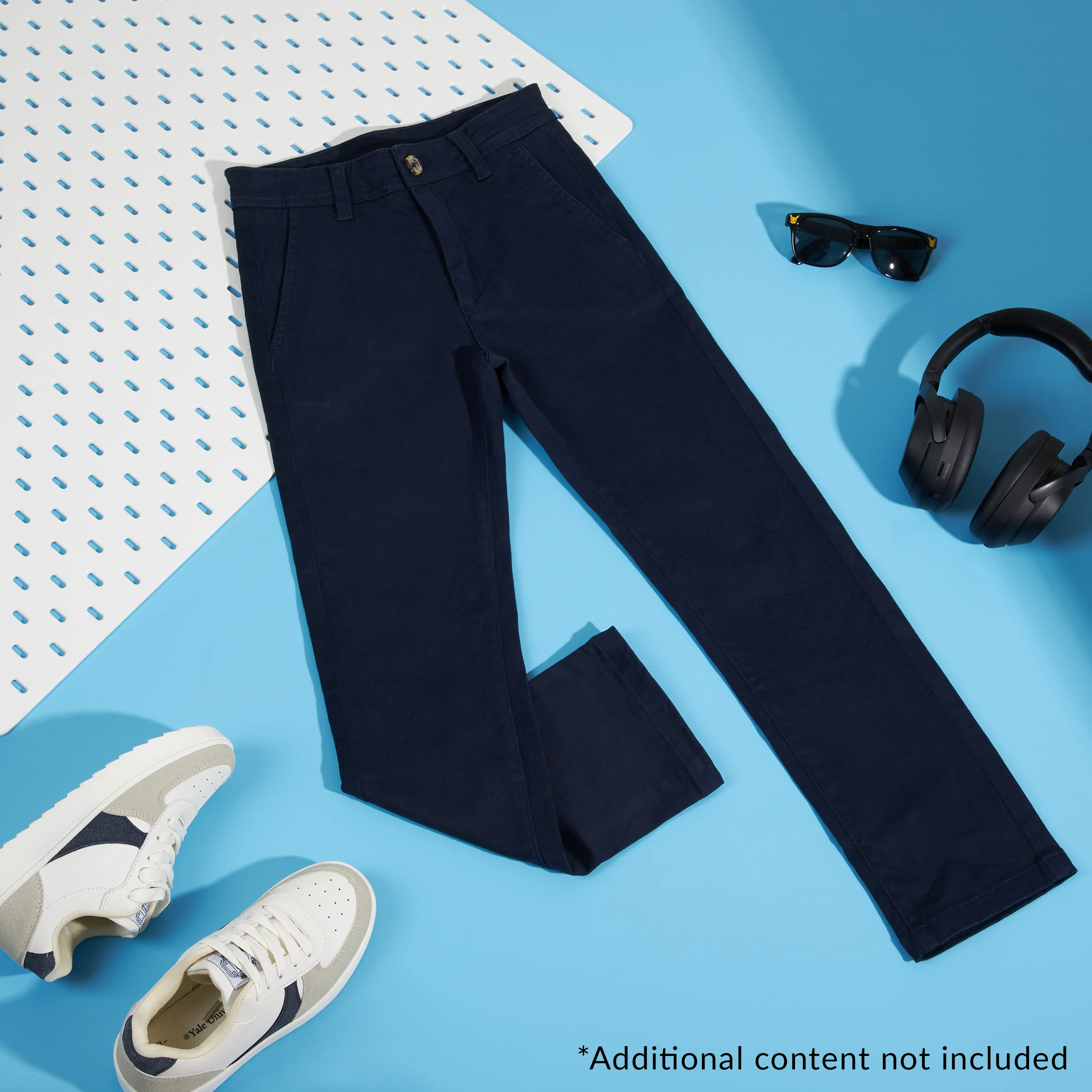 CityComfort Boys Chino Trousers with Front and Back Pockets, Adjustable Waist - Image 2
