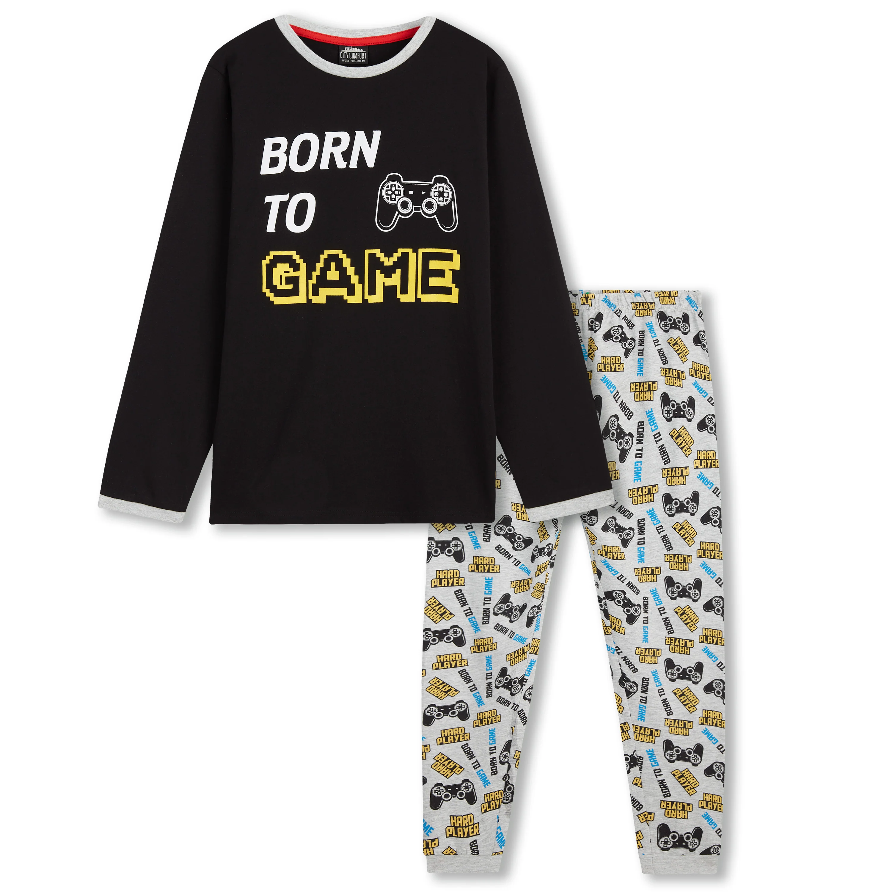 CityComfort Boys Pyjamas, Gamer PJs 5-14 Years Long Sleeve PJs Sets Gaming Gifts