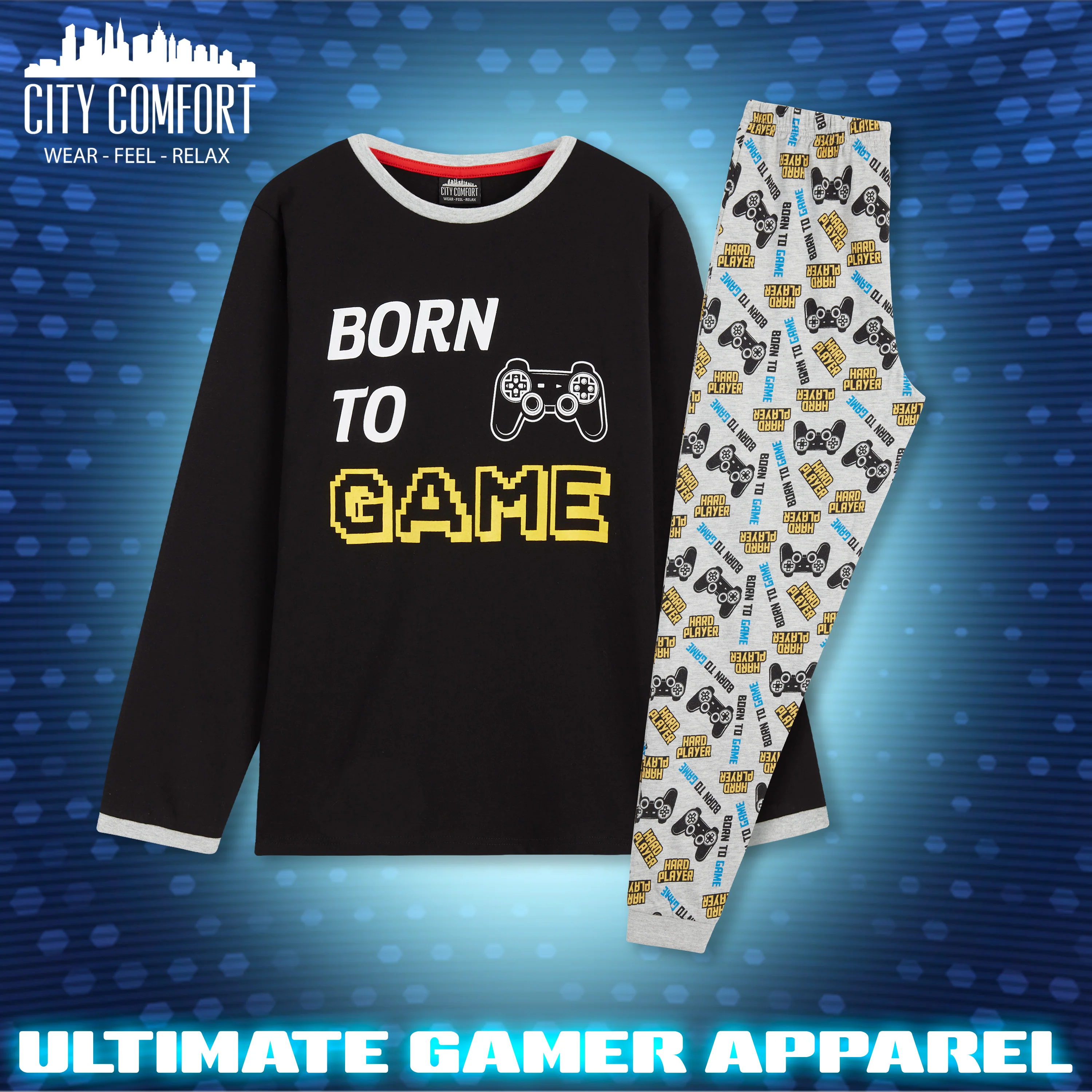 CityComfort Boys Pyjamas, Gamer PJs 5-14 Years Long Sleeve PJs Sets Gaming Gifts - Image 6