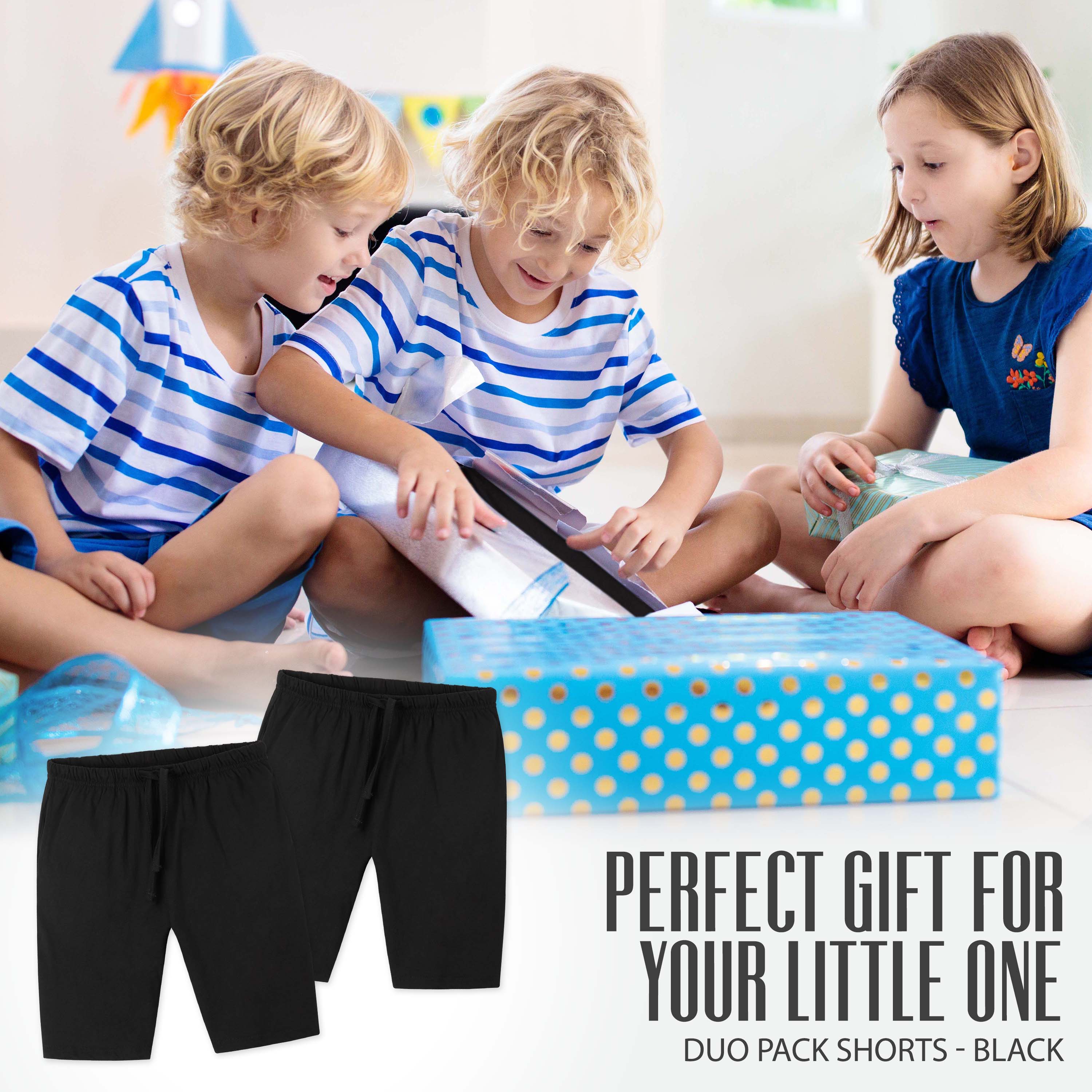 CityComfort Boys Shorts - Jersey Loungewear Sports Shorts with Pockets Pack of 2 - Image 17