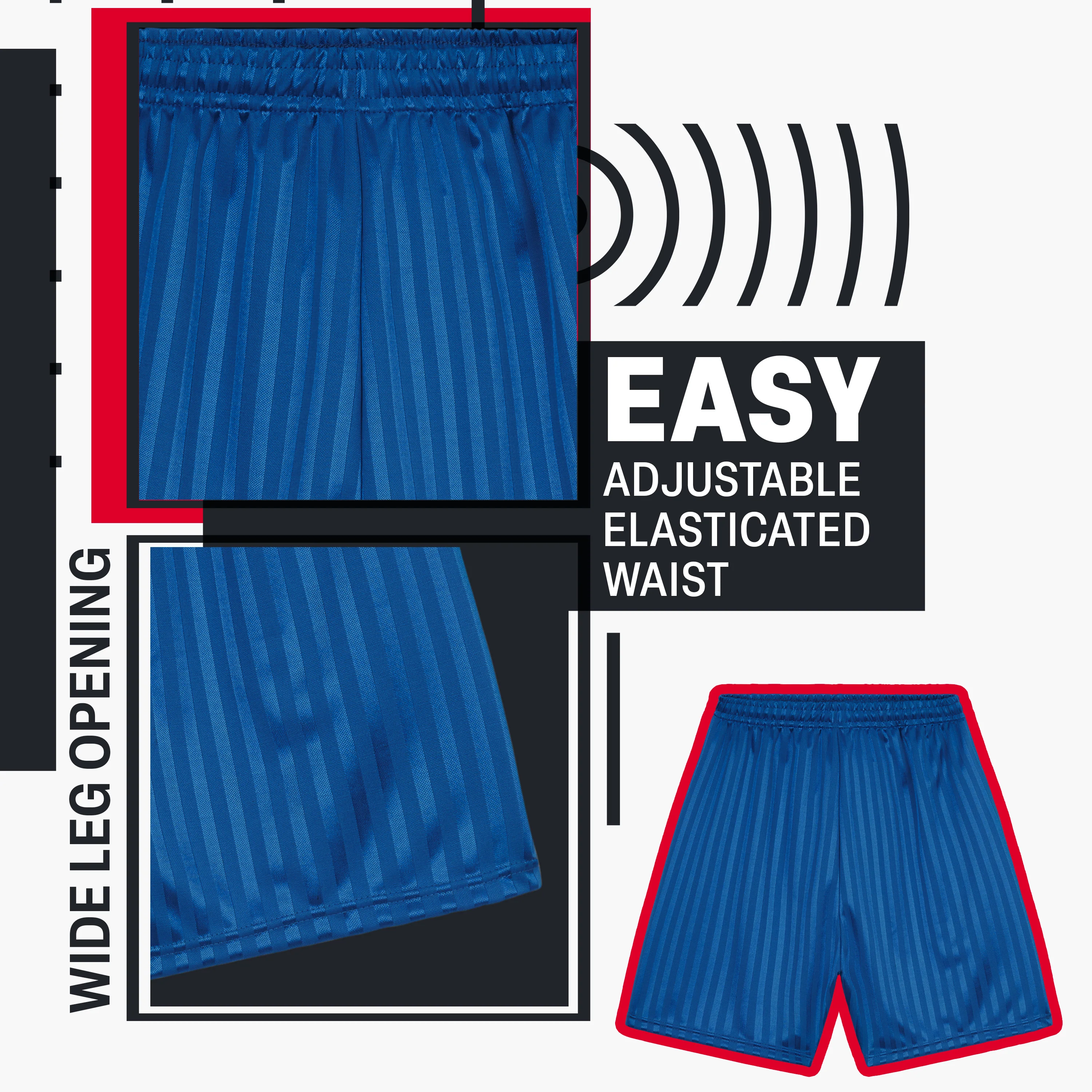 CityComfort Boys Athletic Shorts, Lightweight Breathable Sports Shorts for Football or PE - Image 5