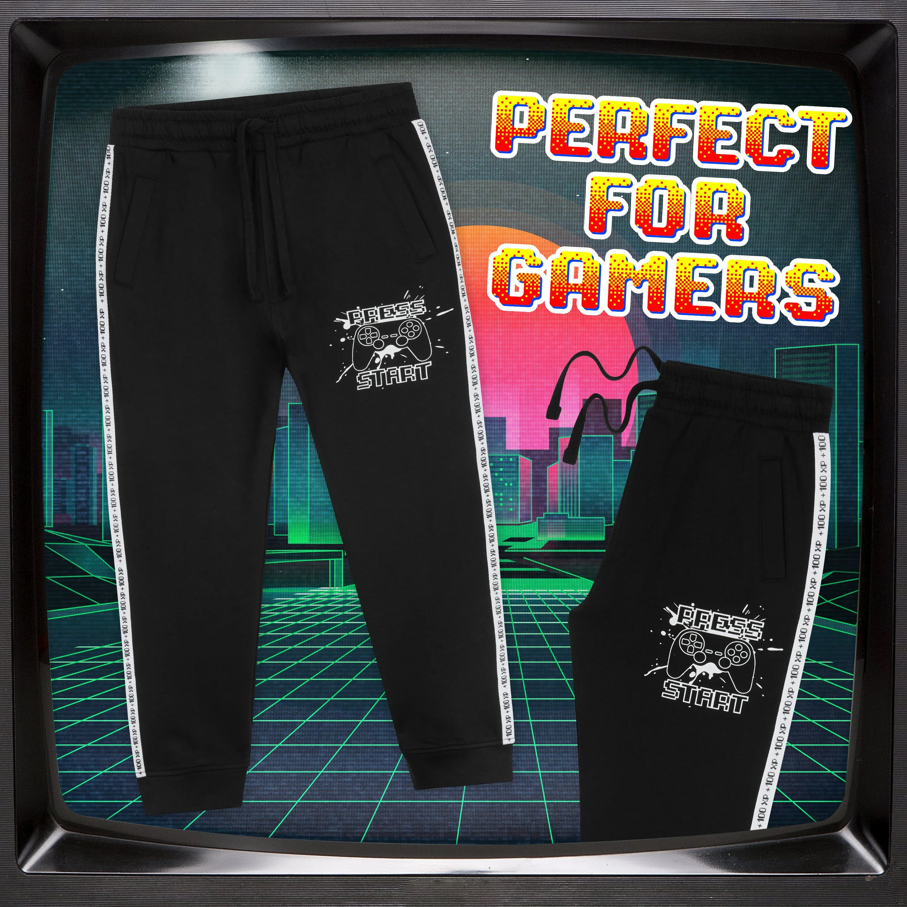 CityComfort Boys Tracksuit Bottoms Kids Joggers Gaming Gifts - Image 3
