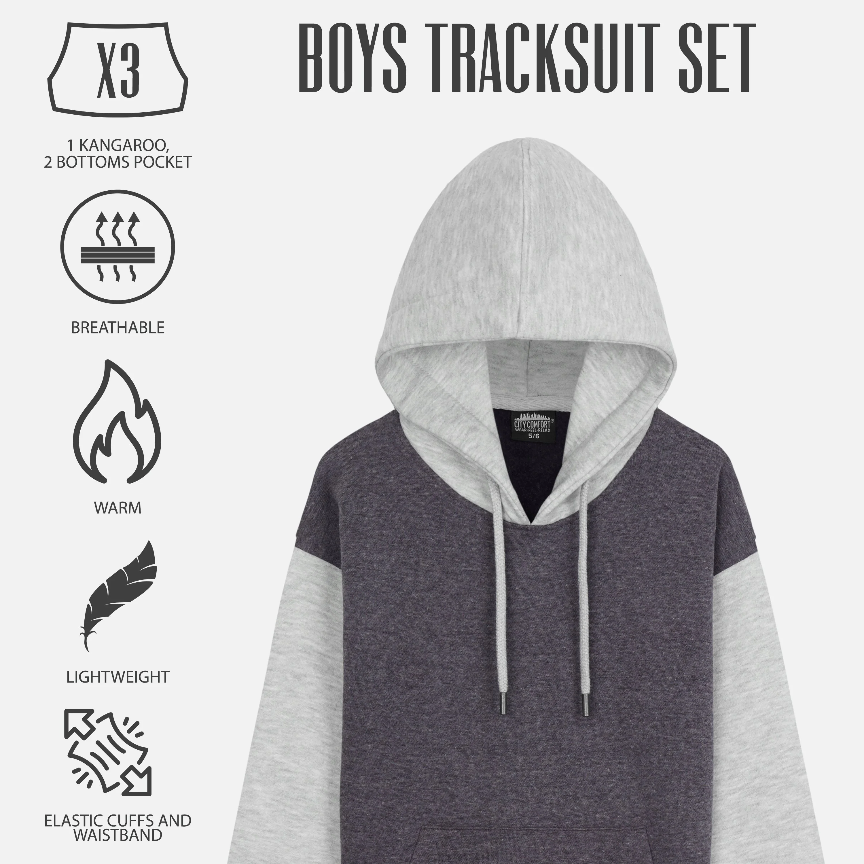CityComfort Boys Tracksuit, Boys Hoodies and Joggers - Image 11