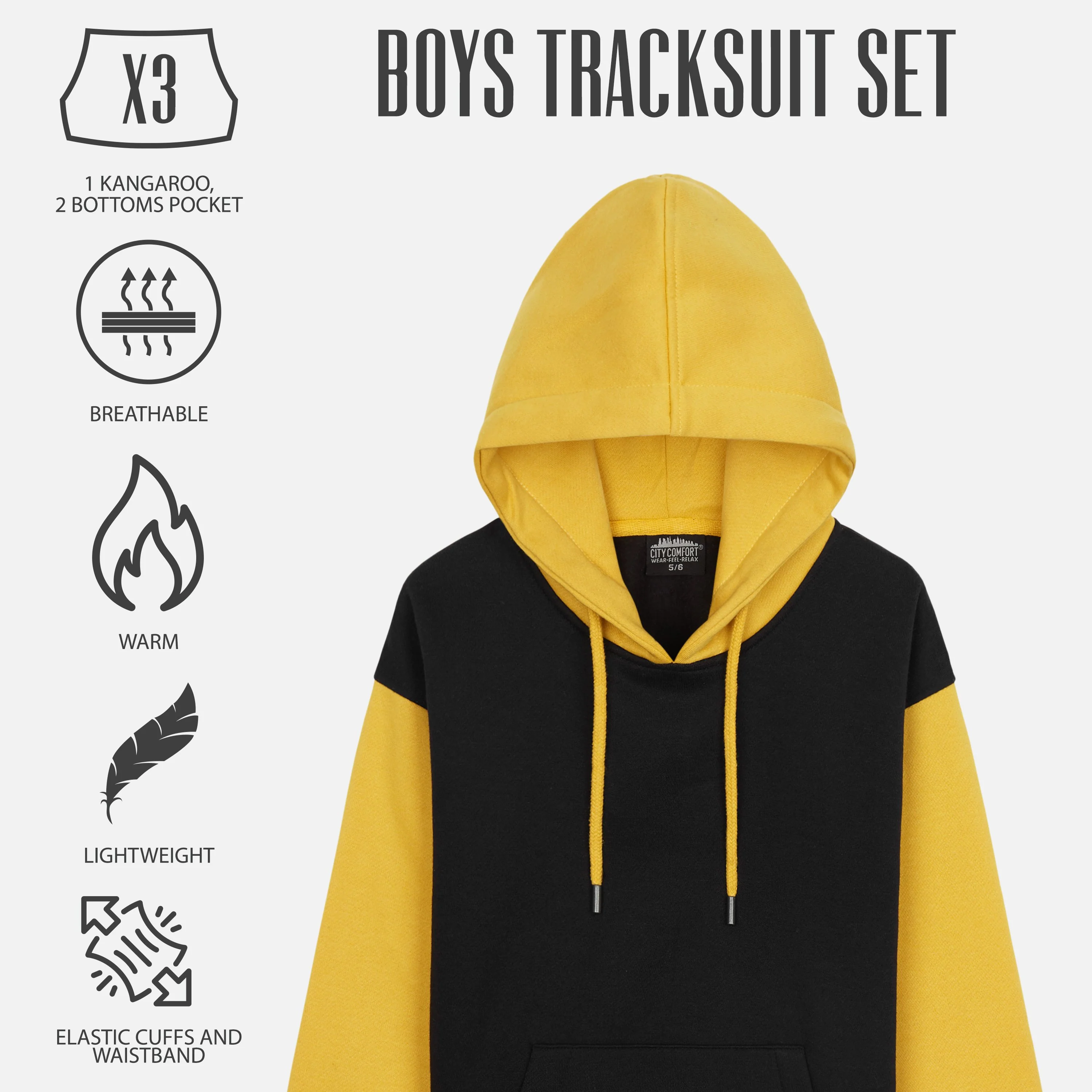CityComfort Boys Tracksuit, Boys Hoodies and Joggers - Image 4