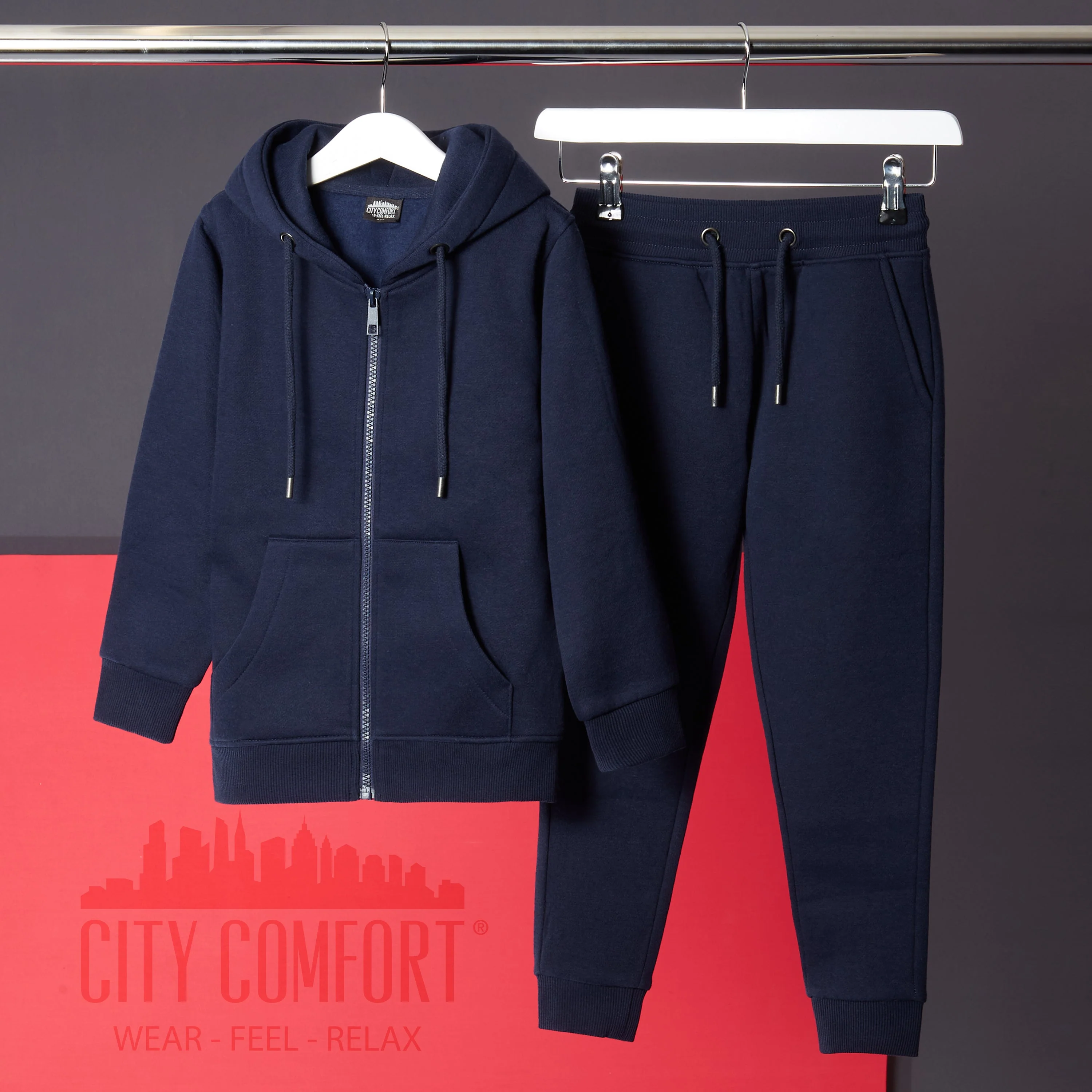 CityComfort Boys Tracksuit Zip Up Hoodie and Joggers for Kids - Image 10