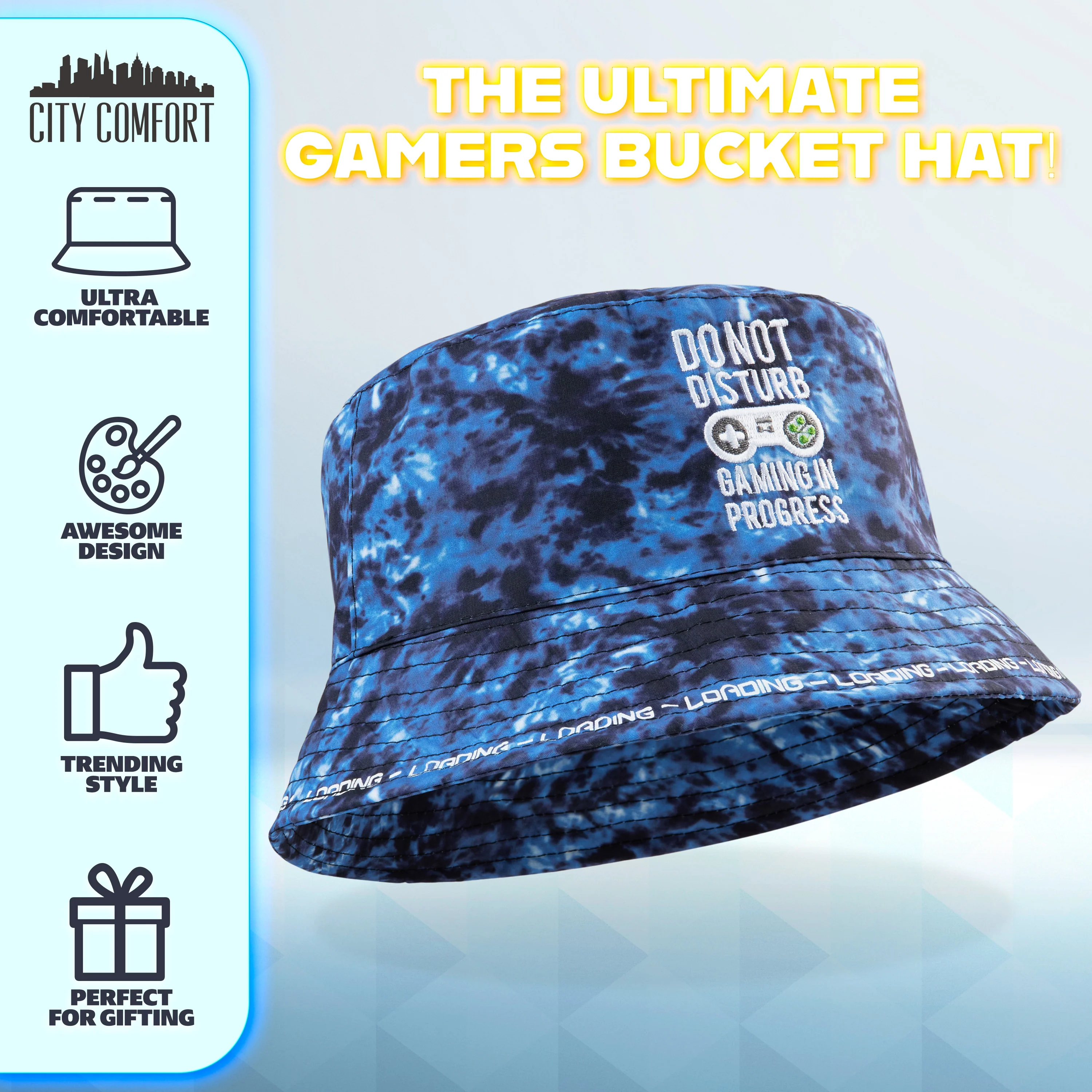 CityComfort Bucket Hat Kids Gamer Sun Hat for Boys and Girls - Image 5