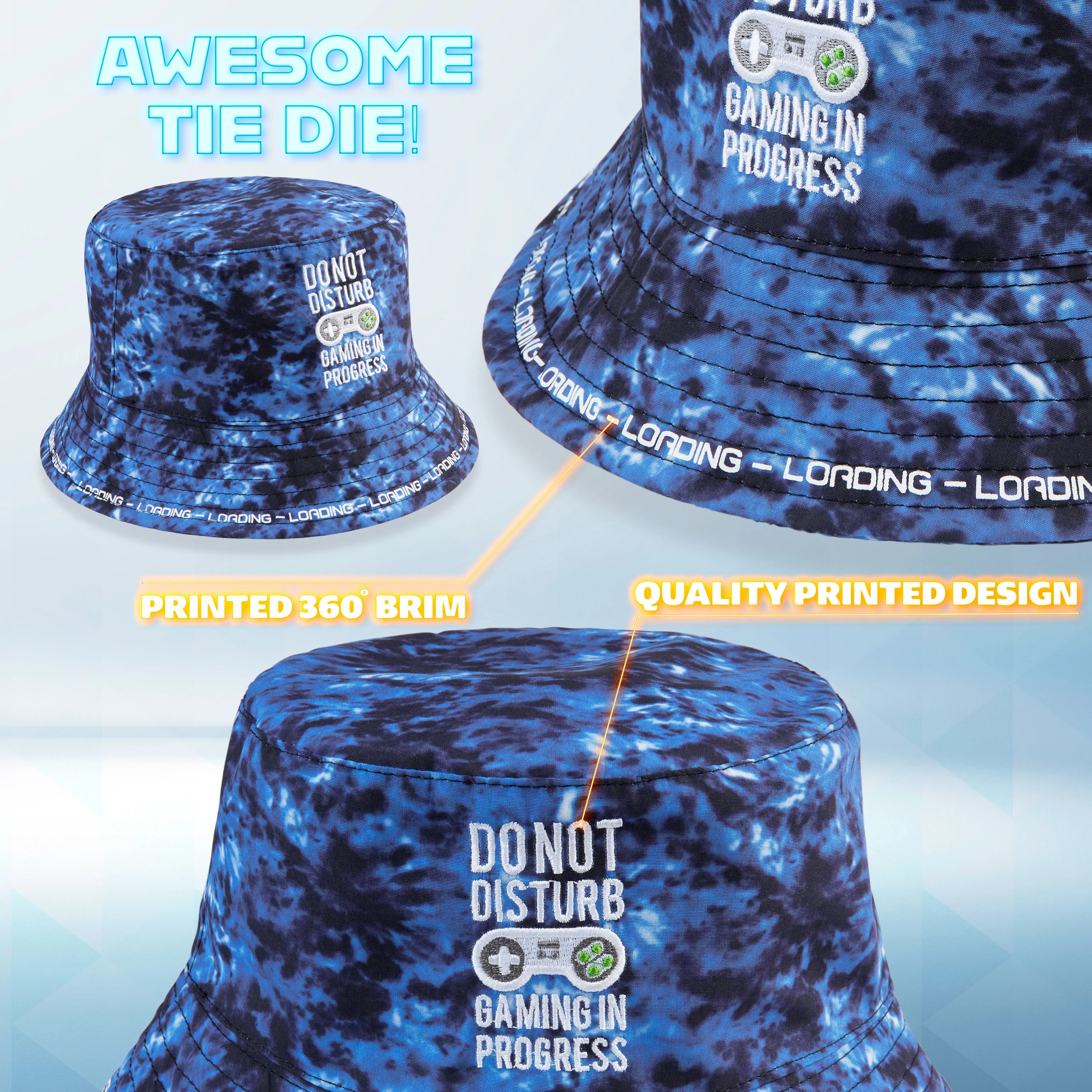 CityComfort Bucket Hat Kids Gamer Sun Hat for Boys and Girls - Image 6