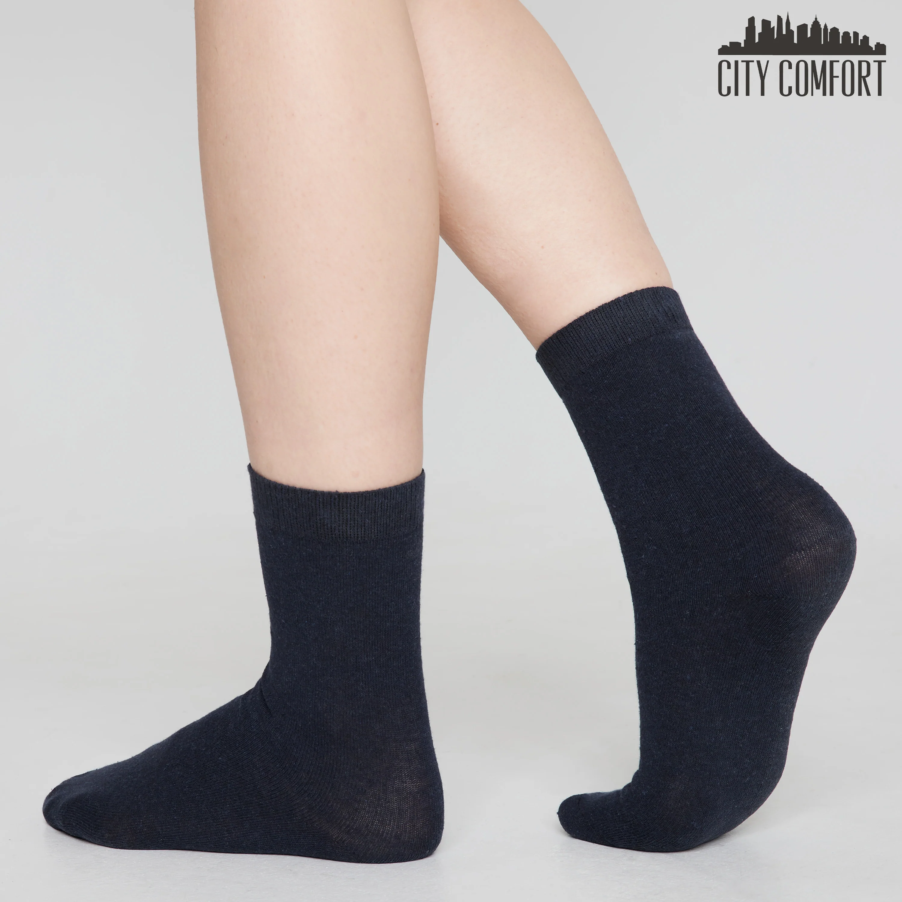 CityComfort Calf Socks for Women and Teenagers - Pack of 12 - Image 19