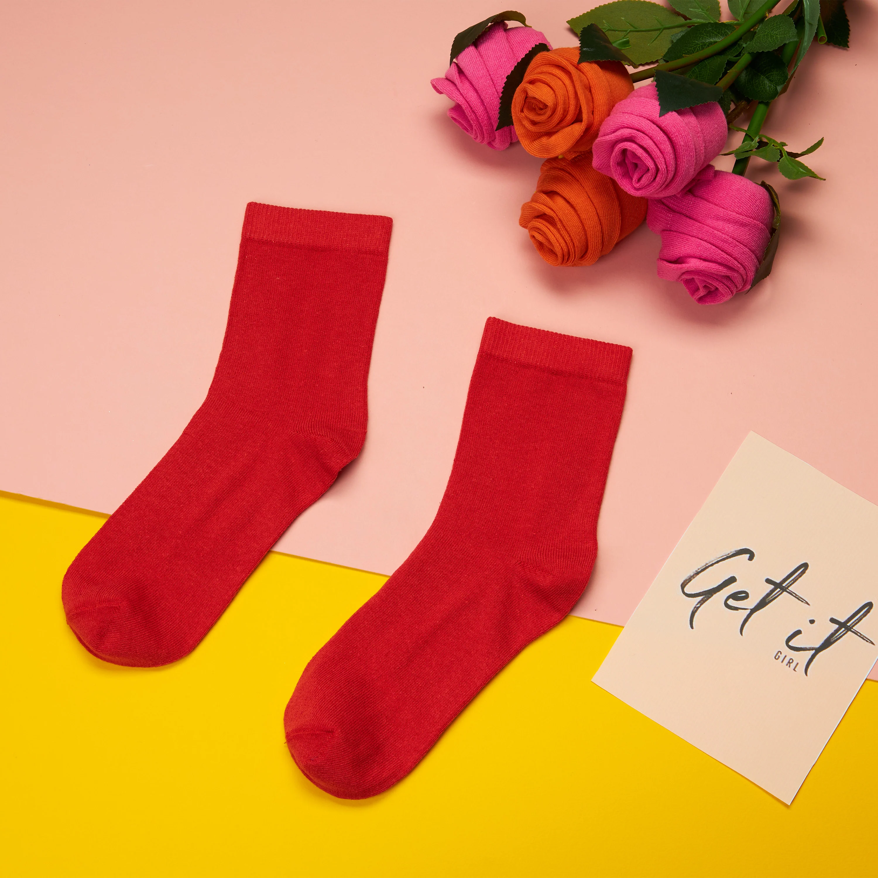 CityComfort Calf Socks for Women and Teenagers - Pack of 6 - Image 38