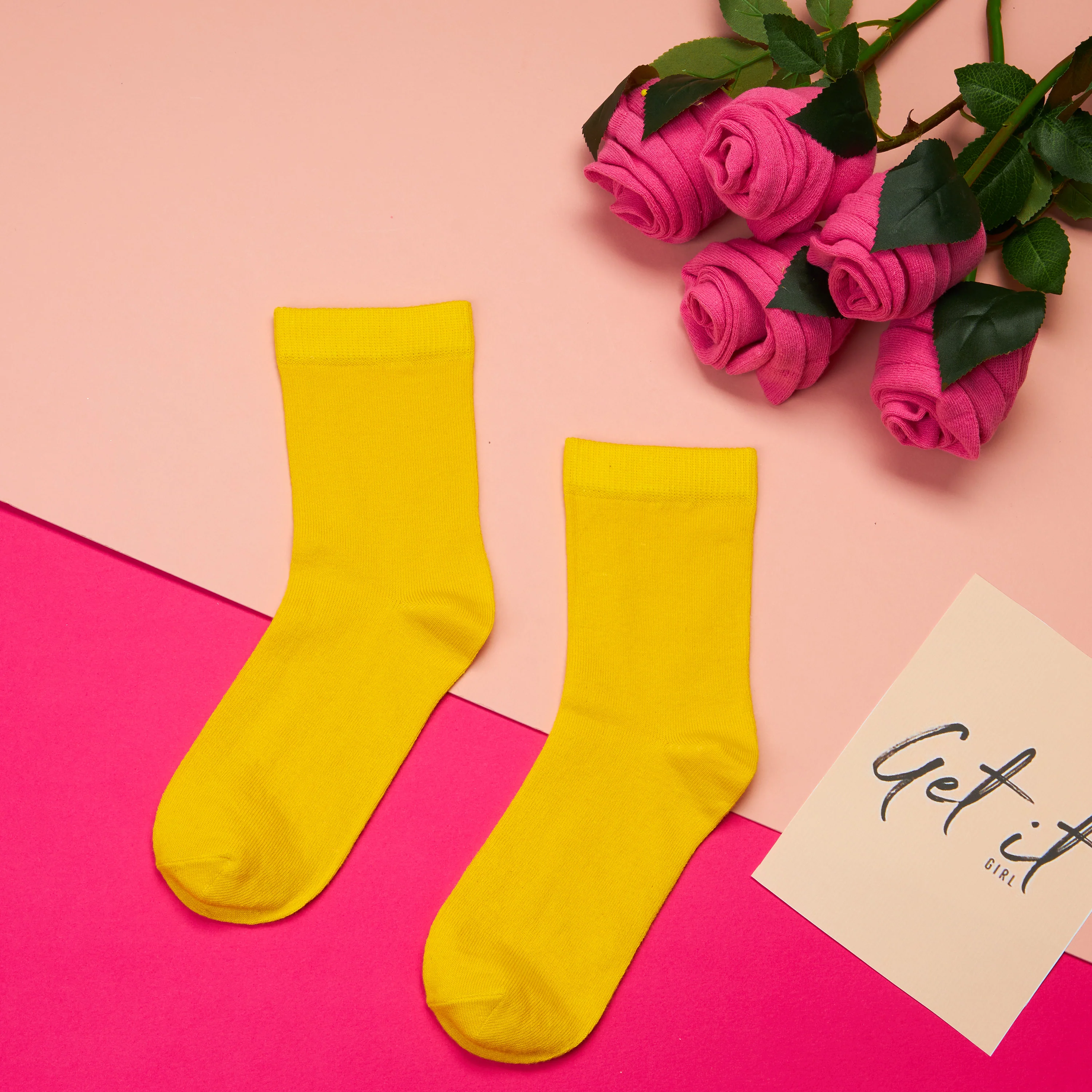 CityComfort Calf Socks for Women and Teenagers - Pack of 6 - Image 44
