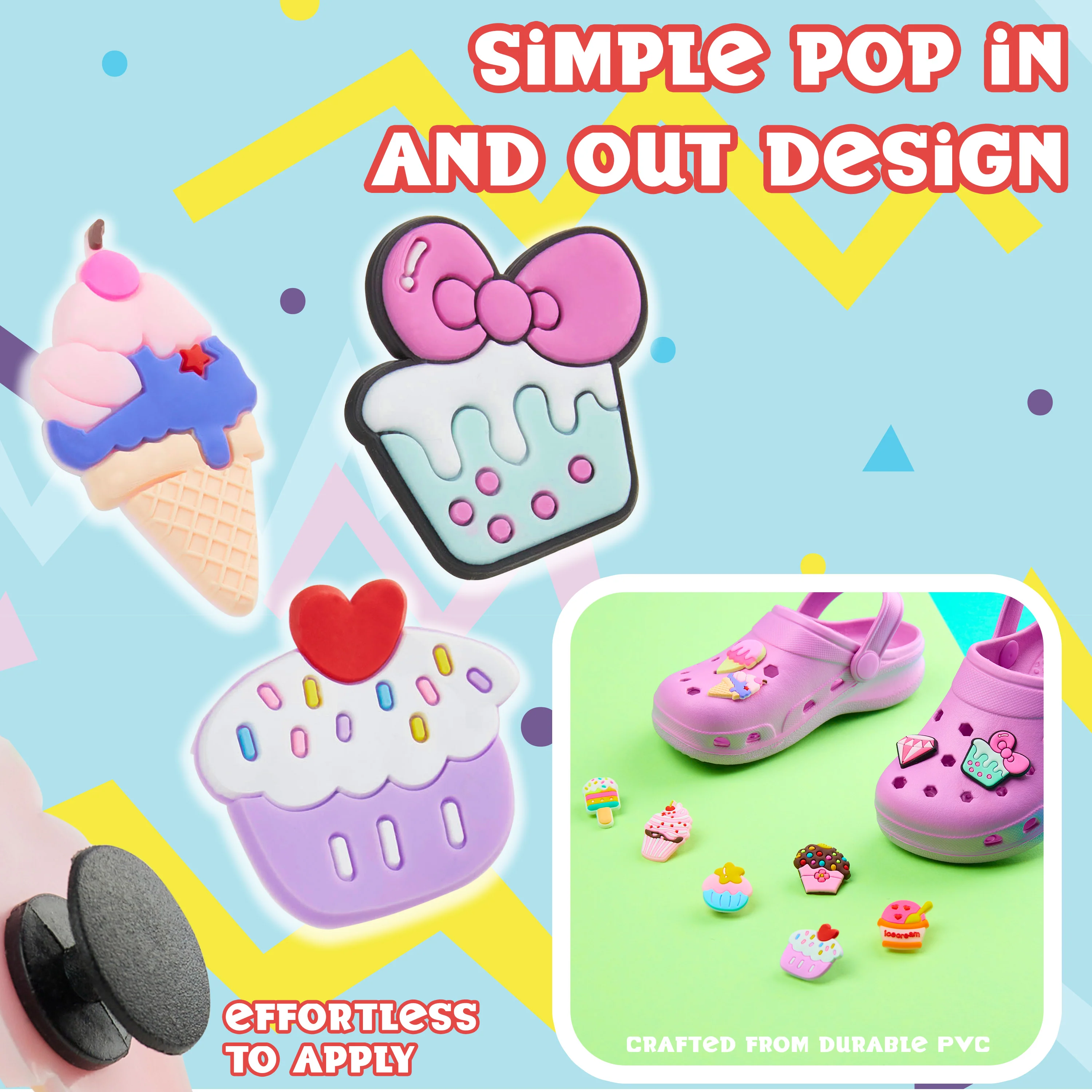 CityComfort Clog Charms, Cute Shoe Decoration Charms Pack of 10 - MULTI - Image 4
