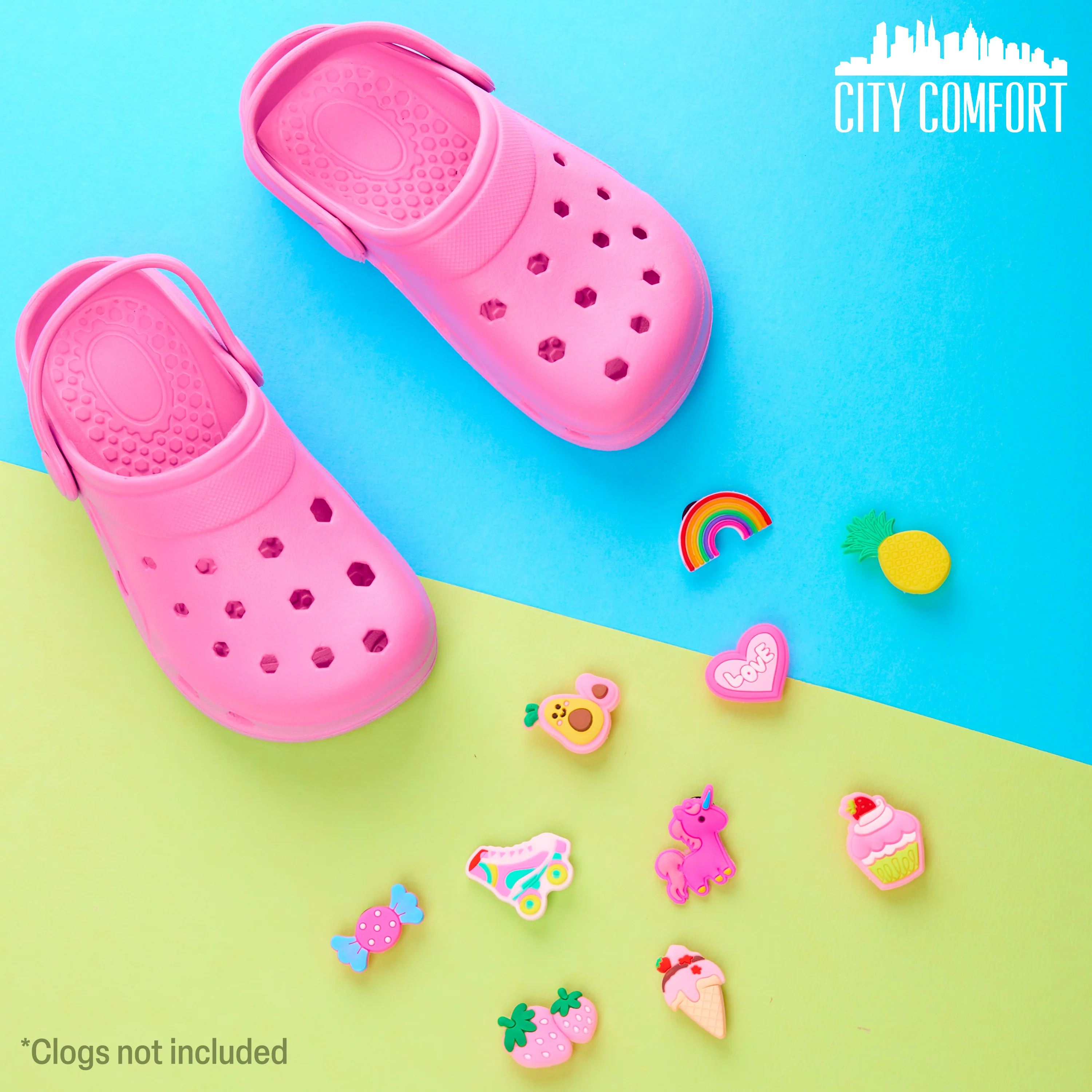 CityComfort Charms for Clogs, Cute Shoe Decoration Charms Pack of 10 Girls Gifts - Image 2
