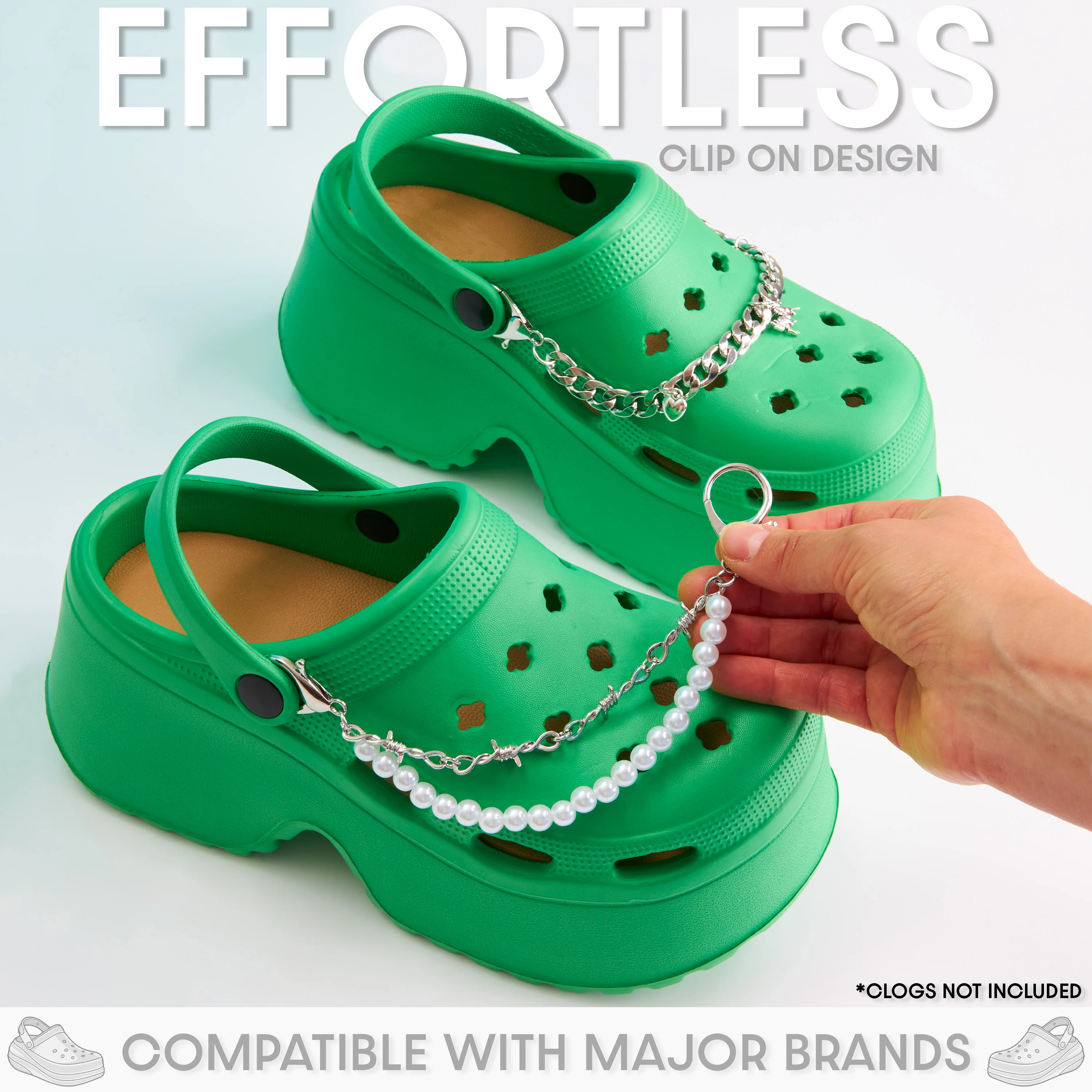 CityComfort Clog Charms, Mixed Shoe Decoration Charms Clog Chains Multipac - Image 5