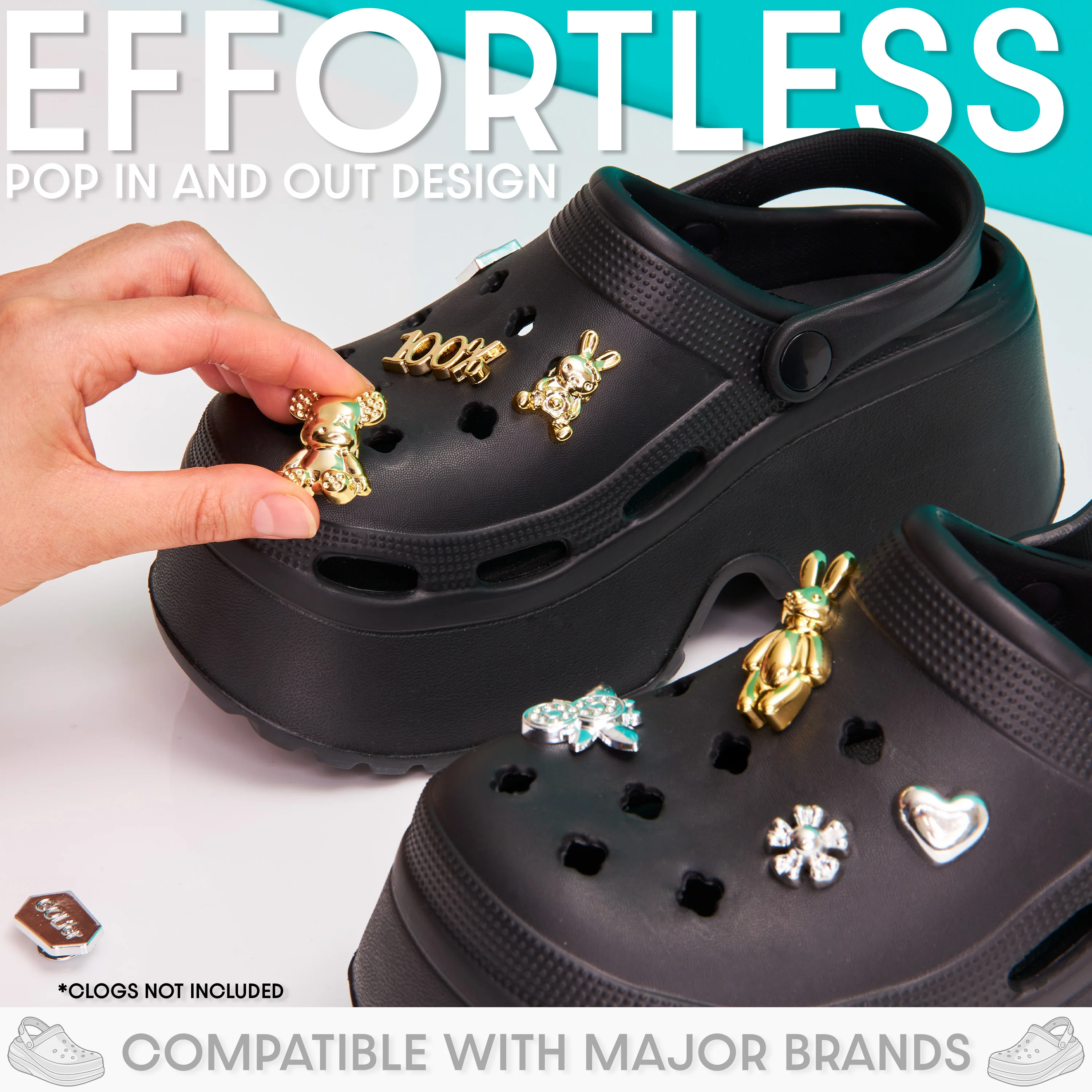 CityComfort Clog Charms, Mixed Shoe Decoration Charms Clog Chains Multipack - Image 5