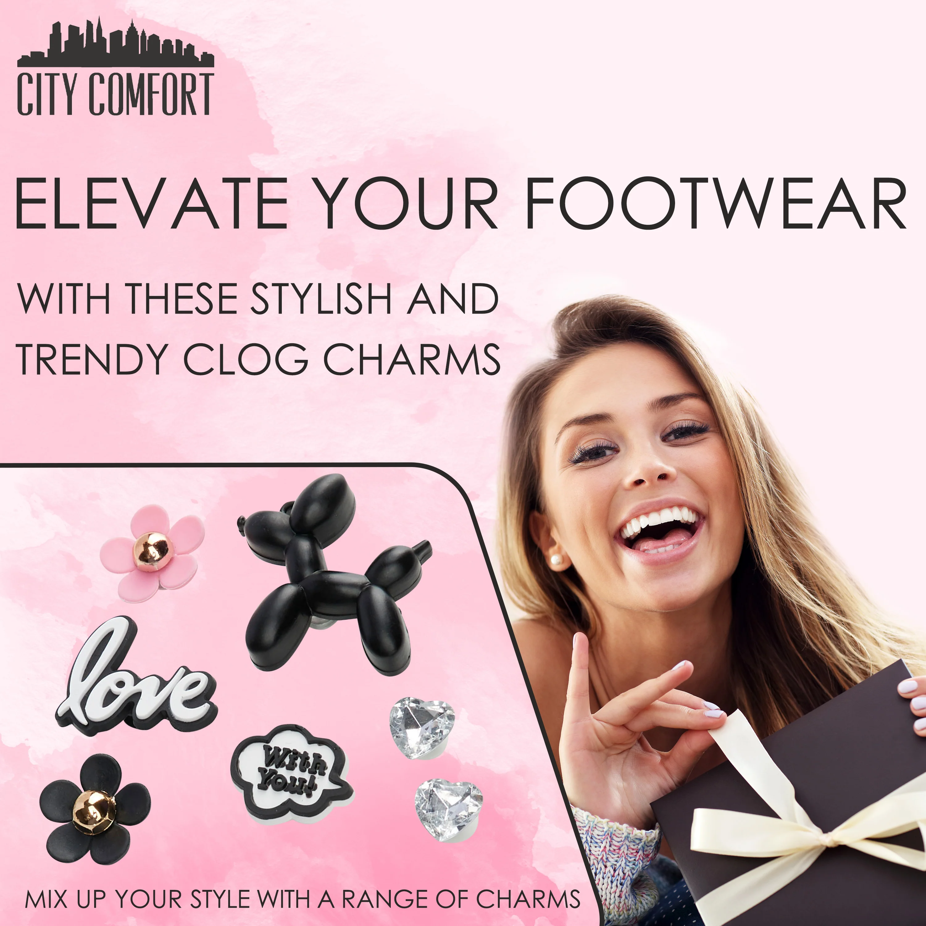 CityComfort Clog Charms, Mixed Shoe Decoration Charms - Multi - Image 3