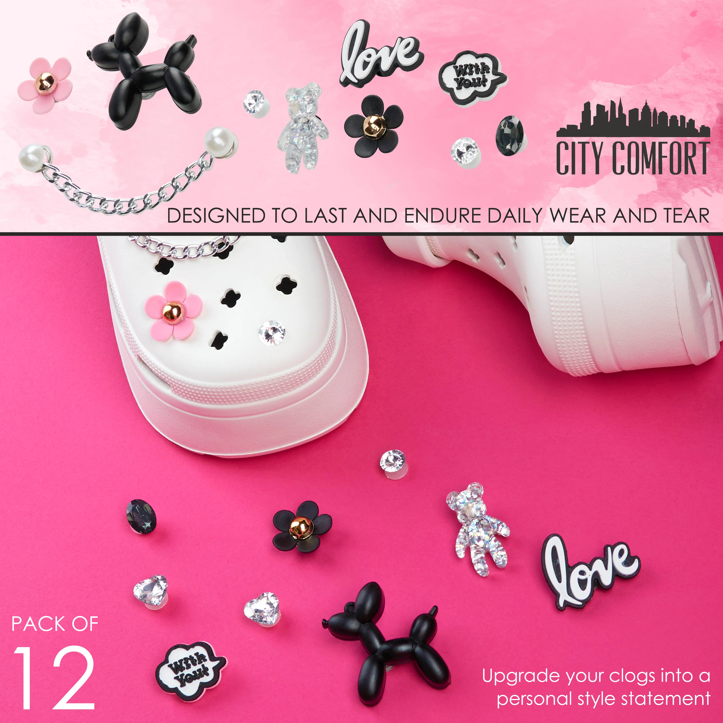 CityComfort Clog Charms, Mixed Shoe Decoration Charms - Multi - Image 6