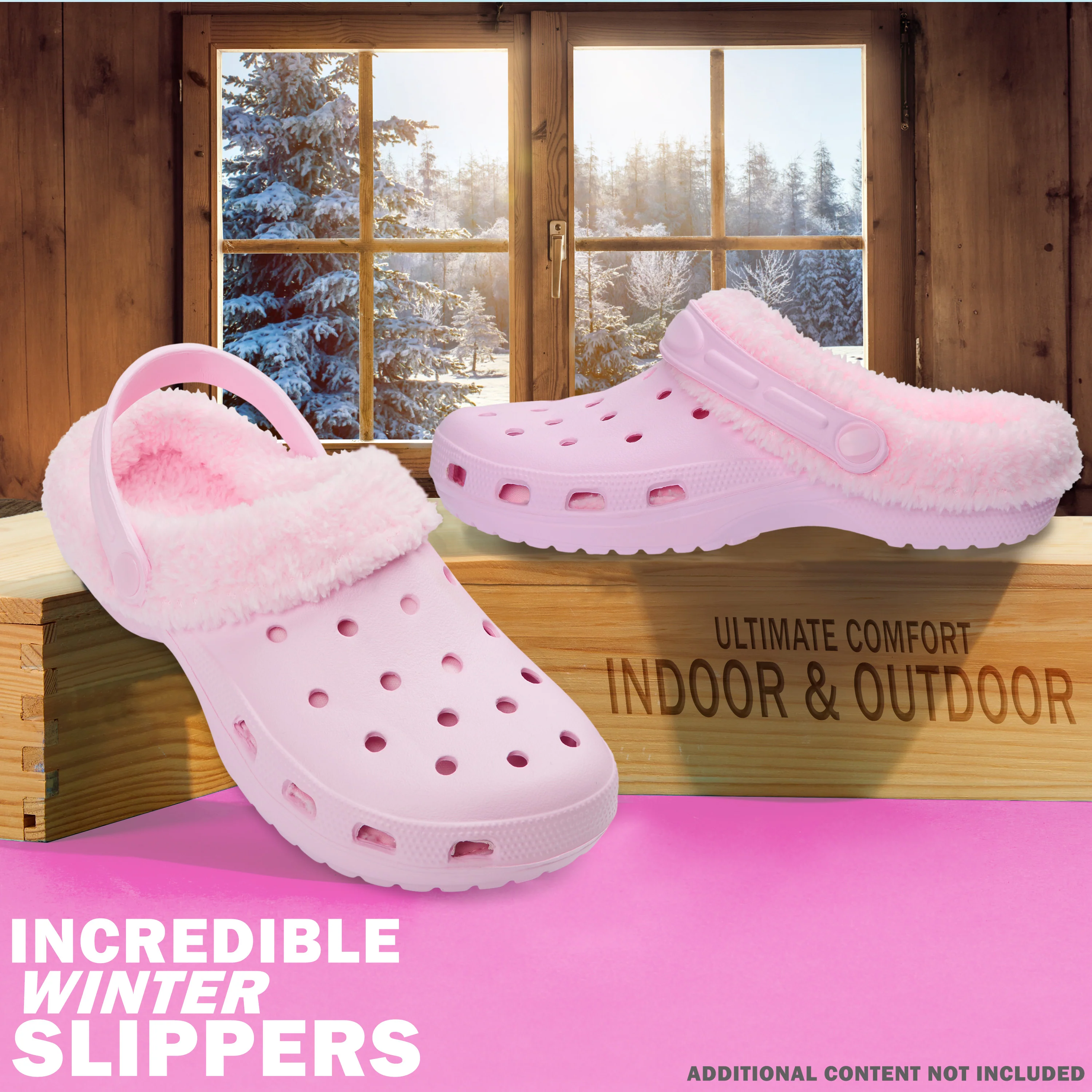 CityComfort Clogs Women Teens Winter Classic Fleece Lined House Shoes - Image 2