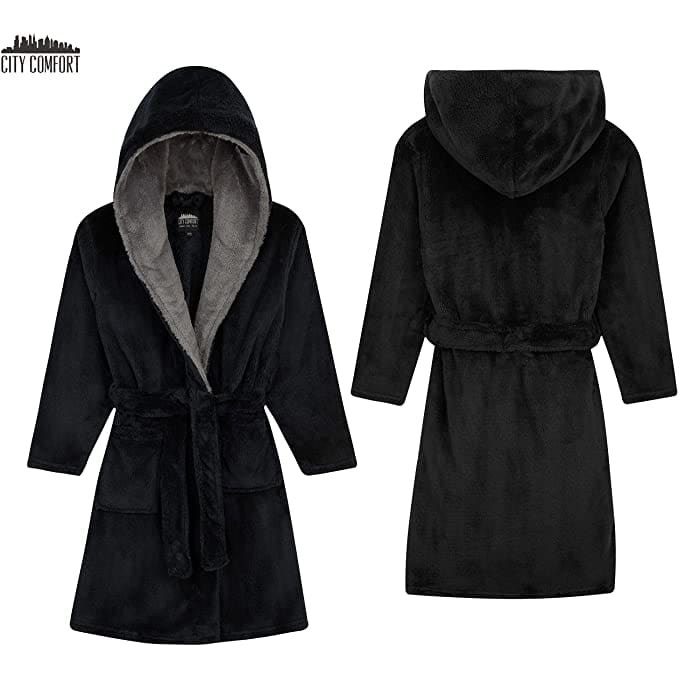 CityComfort Dressing Gown Boys, Kids Fleece Hooded Dressing Gown - Image 11