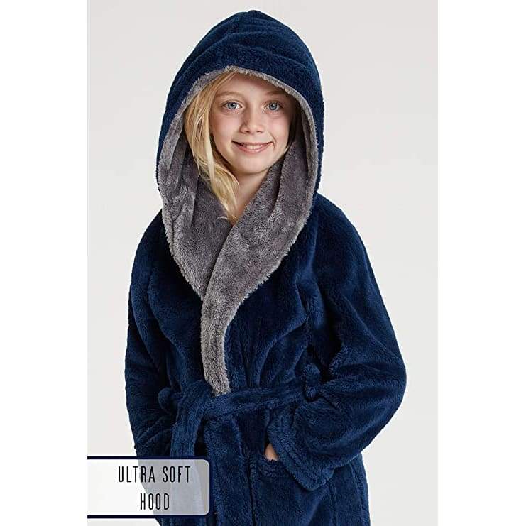 CityComfort Dressing Gown Boys, Kids Fleece Hooded Dressing Gown - Image 14