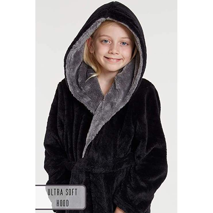CityComfort Dressing Gown Boys, Kids Fleece Hooded Dressing Gown - Image 9