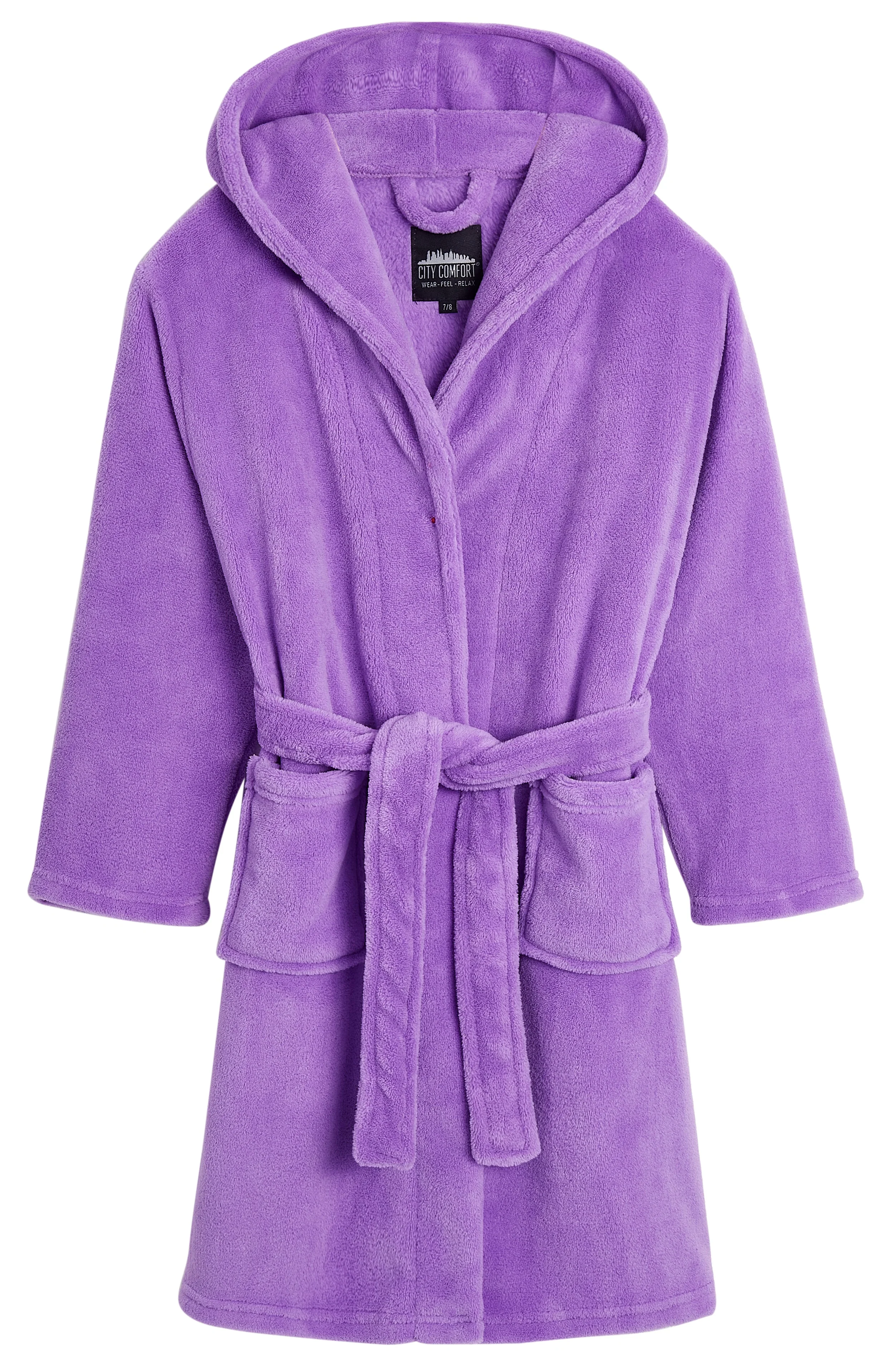 CityComfort Dressing Gown, Hooded Super Soft Dressing Gown with Belt for Girls&Boys Teenagers - Image 12