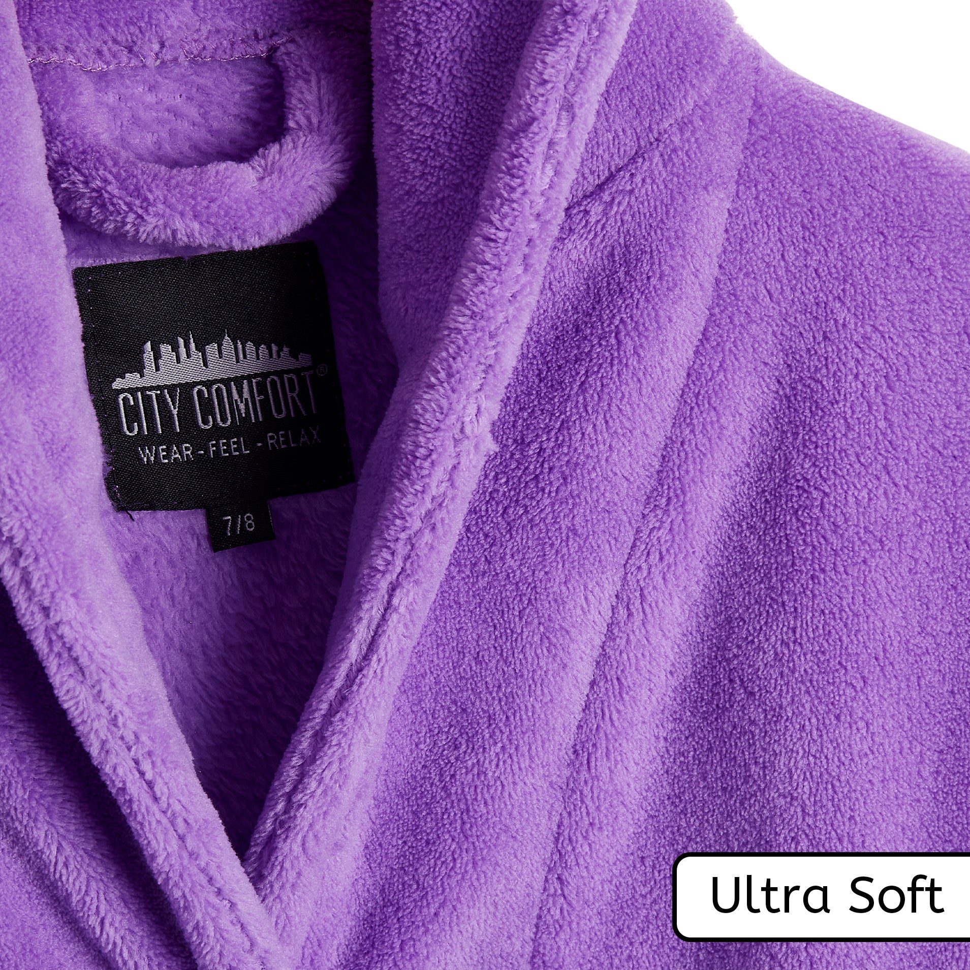 CityComfort Dressing Gown, Hooded Super Soft Dressing Gown with Belt for Girls&Boys Teenagers - Image 14