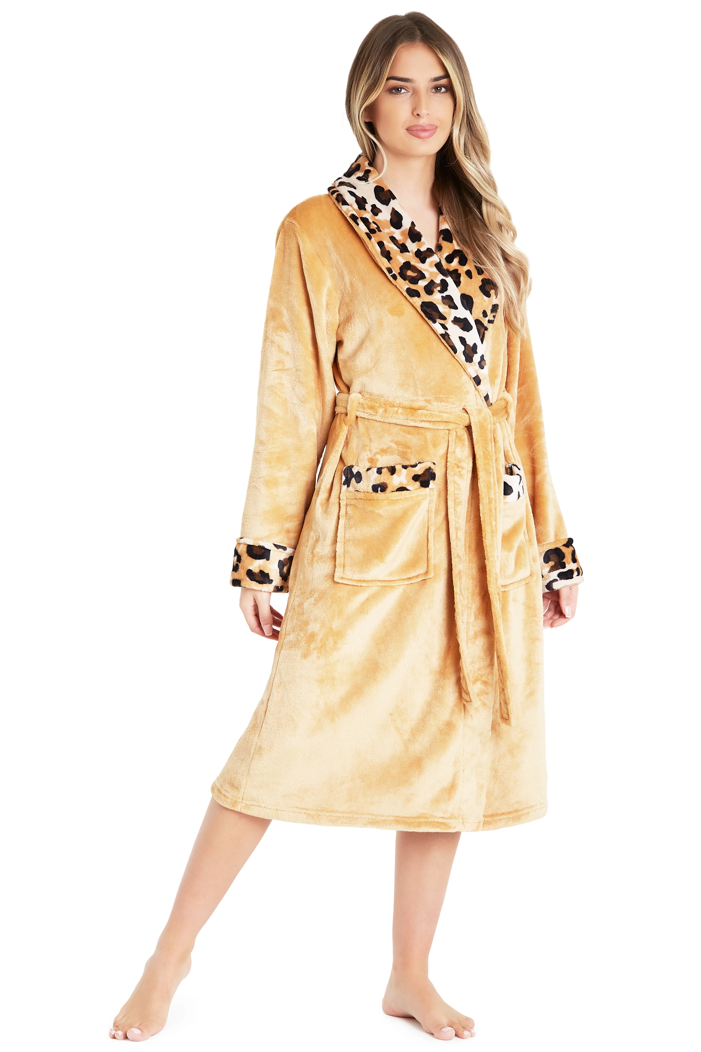 CityComfort Dressing Gown Womens, Soft Fleece Fluffy Bathrobe