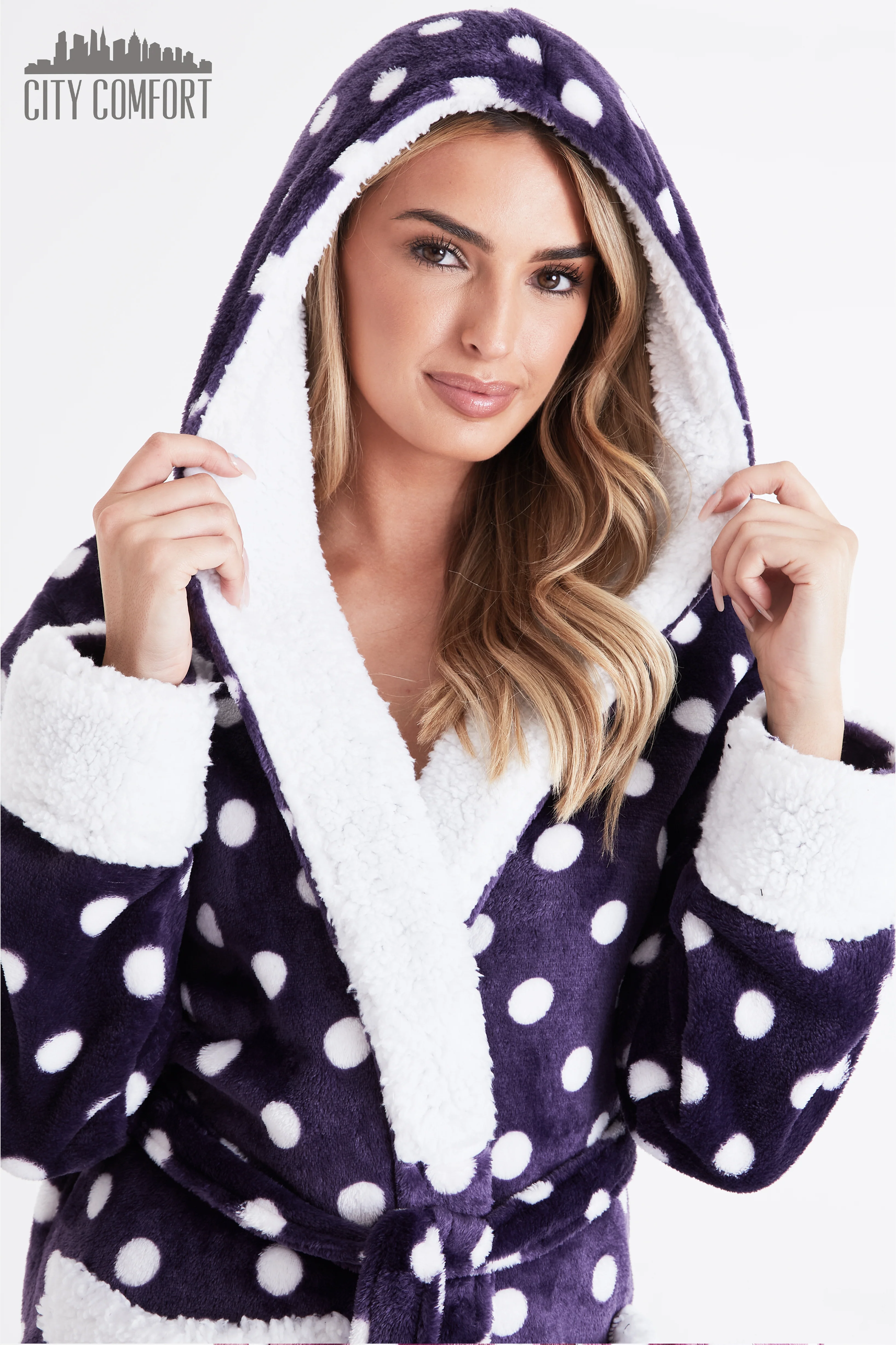 CityComfort Dressing Gowns For Women, Soft Fleece Women's Robes - Image 3