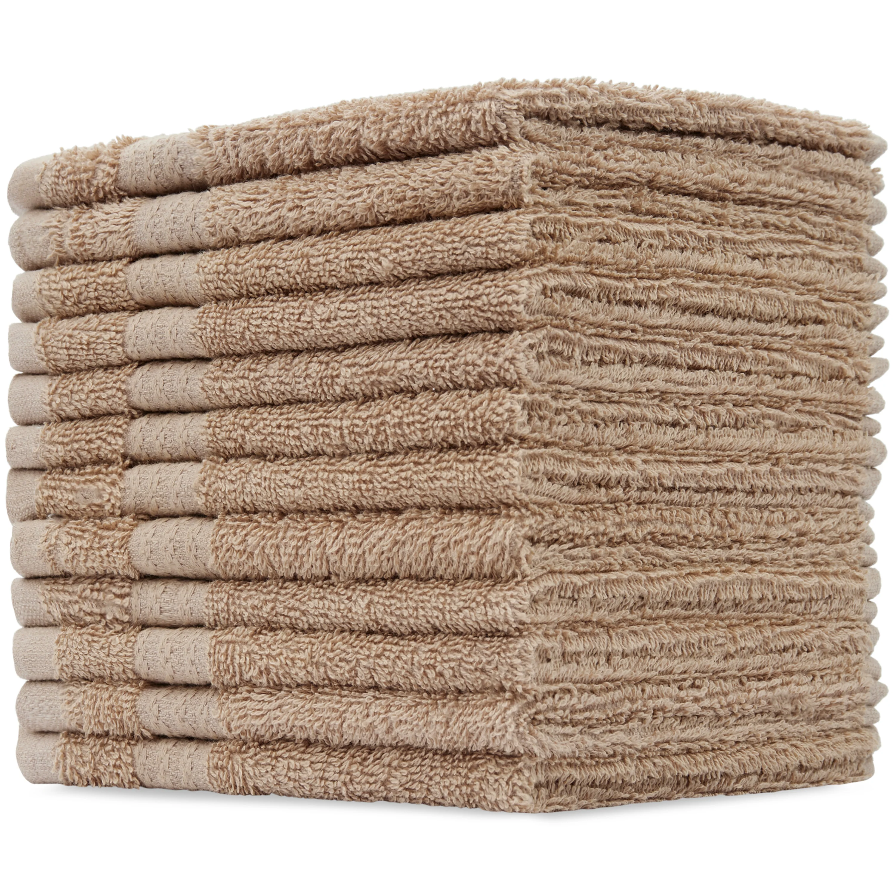 CityComfort Flannels Pack of 12 Face Towels 100% Cotton 550 GSM 30x30cm Highly Absorbent Soft Wash Cloth Household Essentials - Image 7