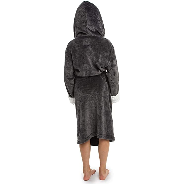 CityComfort Fleece Dressing Gown Kids Towelling Robe Bathrobe Plush Super Soft - Image 8