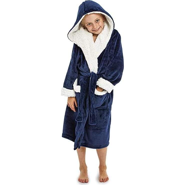 CityComfort Fleece Dressing Gown Kids Towelling Robe Bathrobe Plush Super Soft - Image 9
