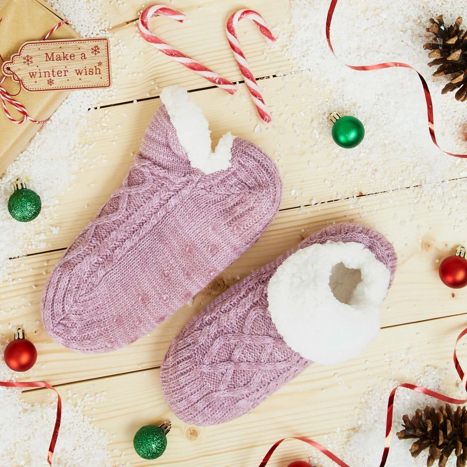CityComfort Women Slipper Socks, Fluffy And Warm Fleece Lined Anti Slip Socks - Image 20