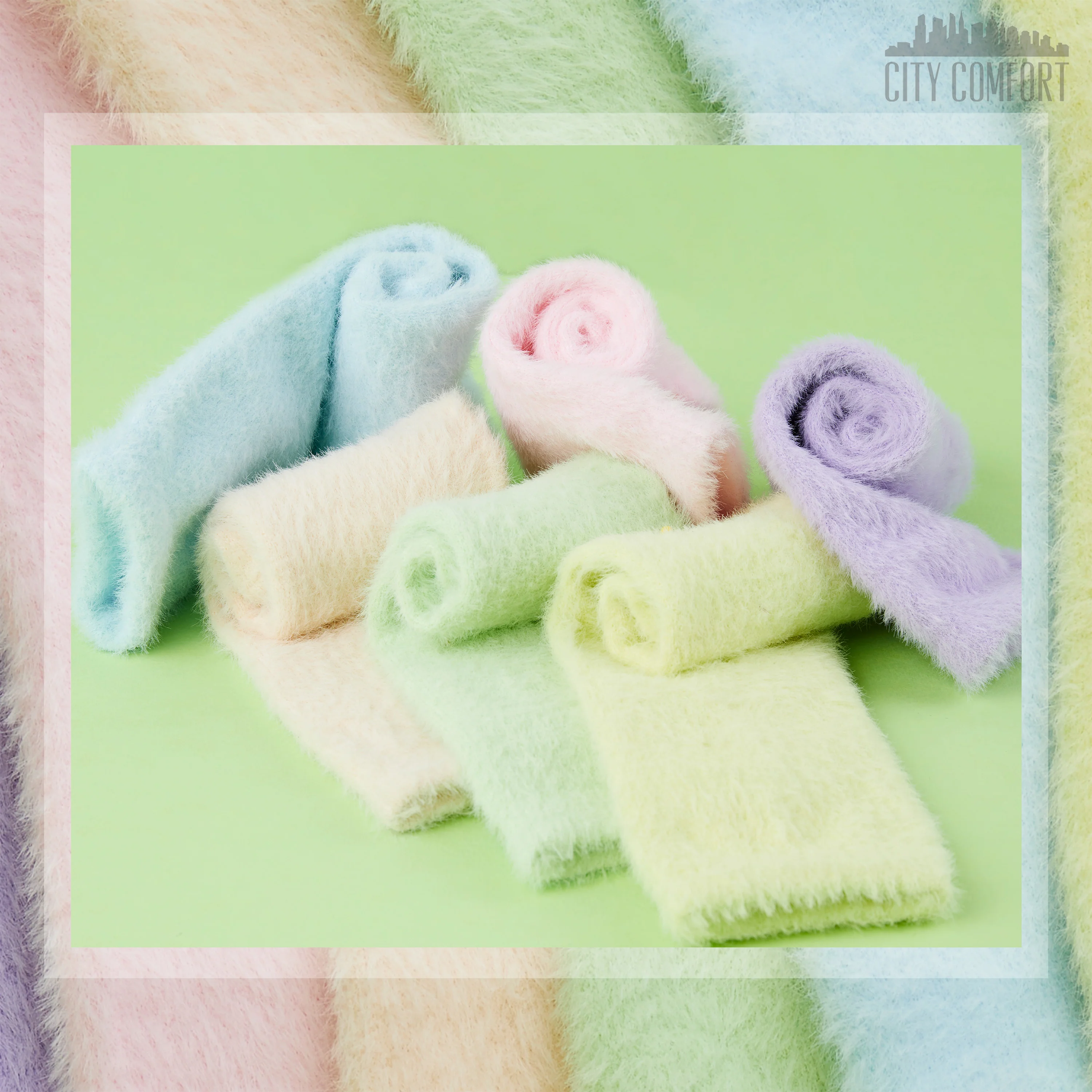 CityComfort Fluffy Socks Women Teenagers - Pack of 6 - Image 2