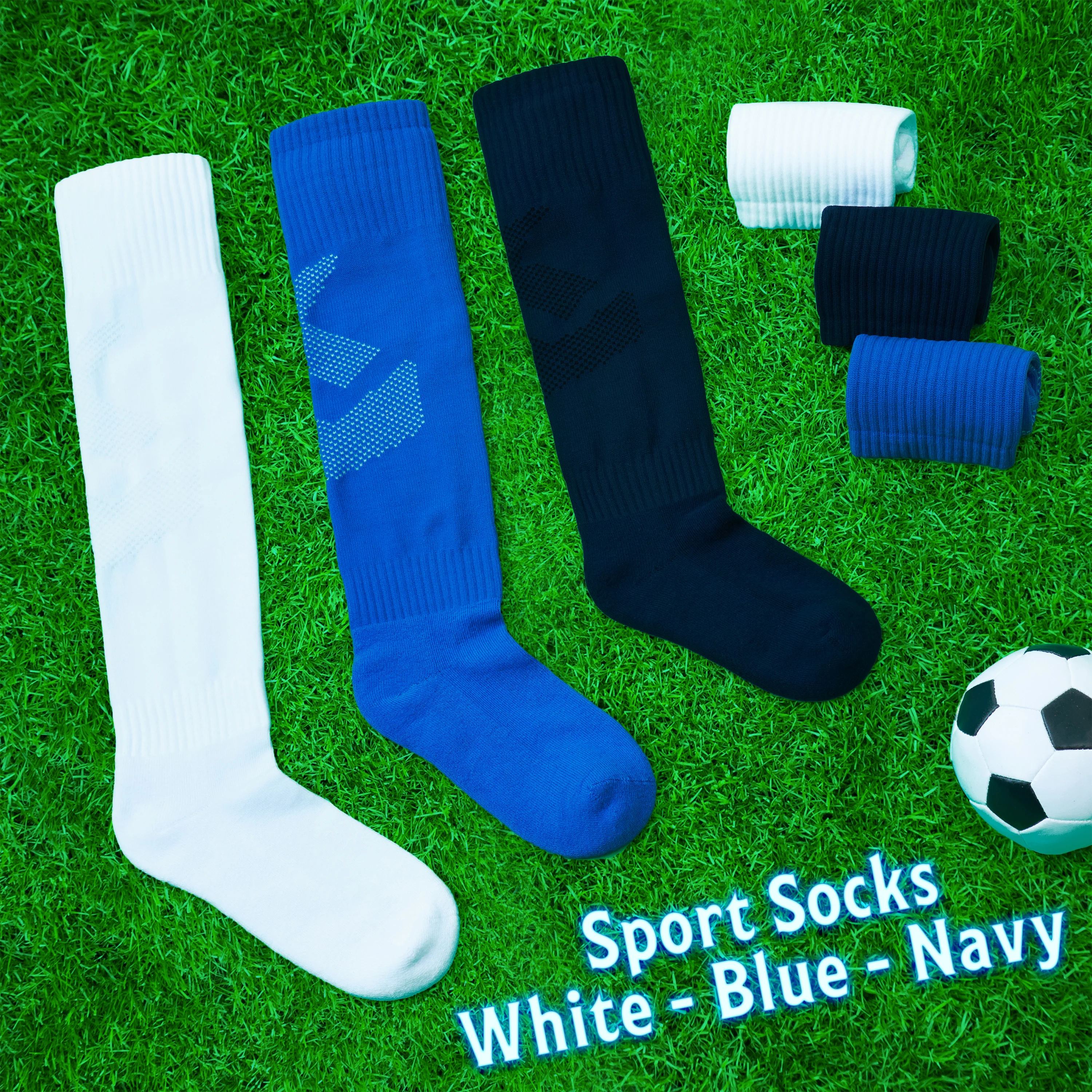 CityComfort Football Socks for Boys Girls, High Knee Socks - Image 10