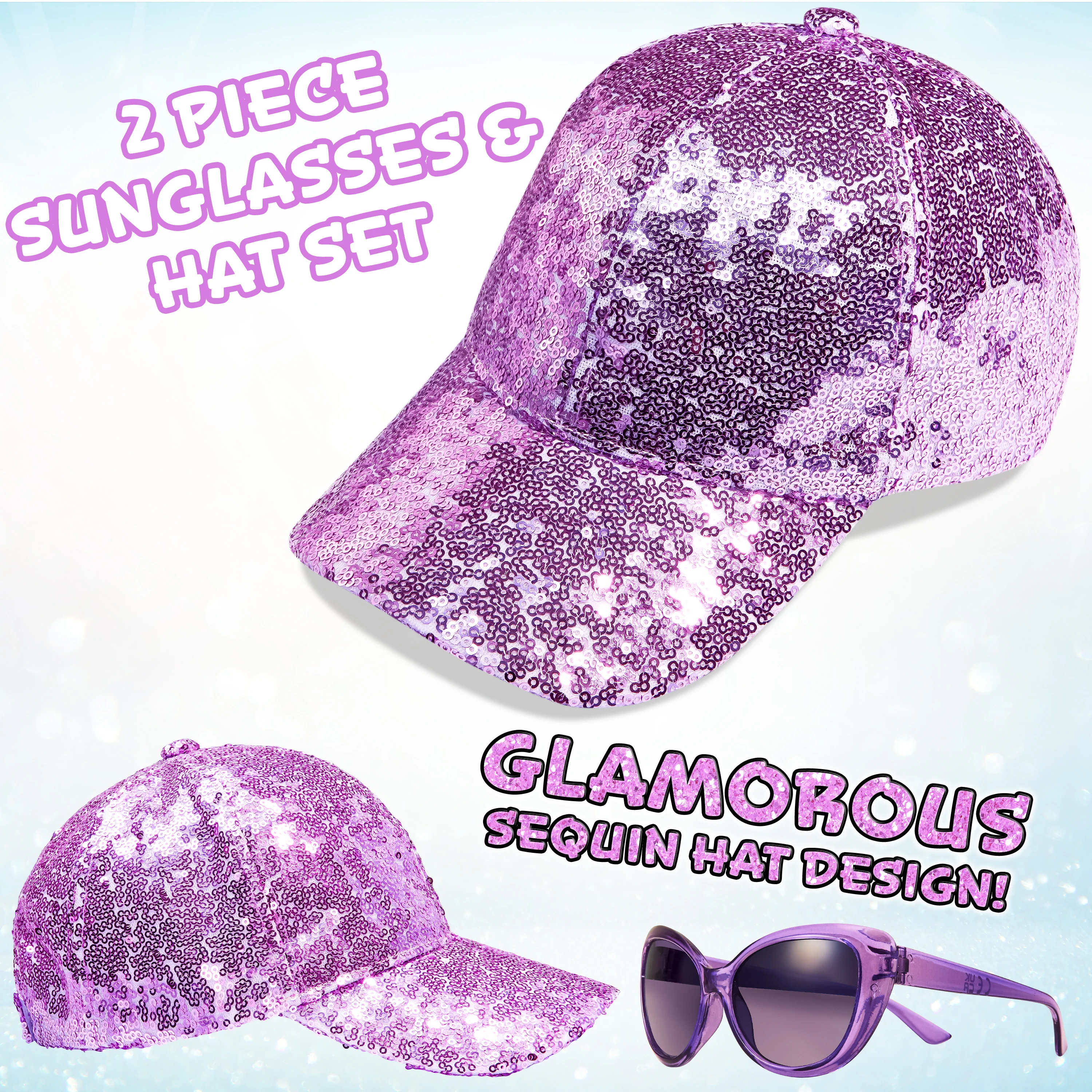CityComfort Girls Cap and Sunglasses Set, Baseball Cap and UV Sunglasses - Image 15
