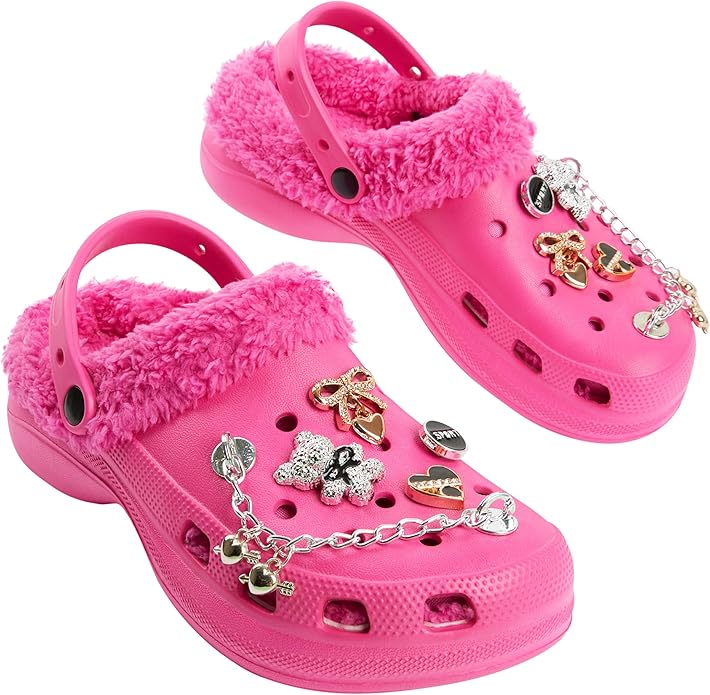 CityComfort Girl's Clogs Fleece Lined Clogs - Image 5