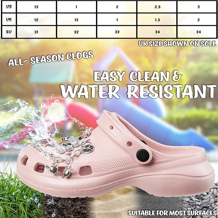 CityComfort Girl's Clogs Fleece Lined Clogs - Image 9